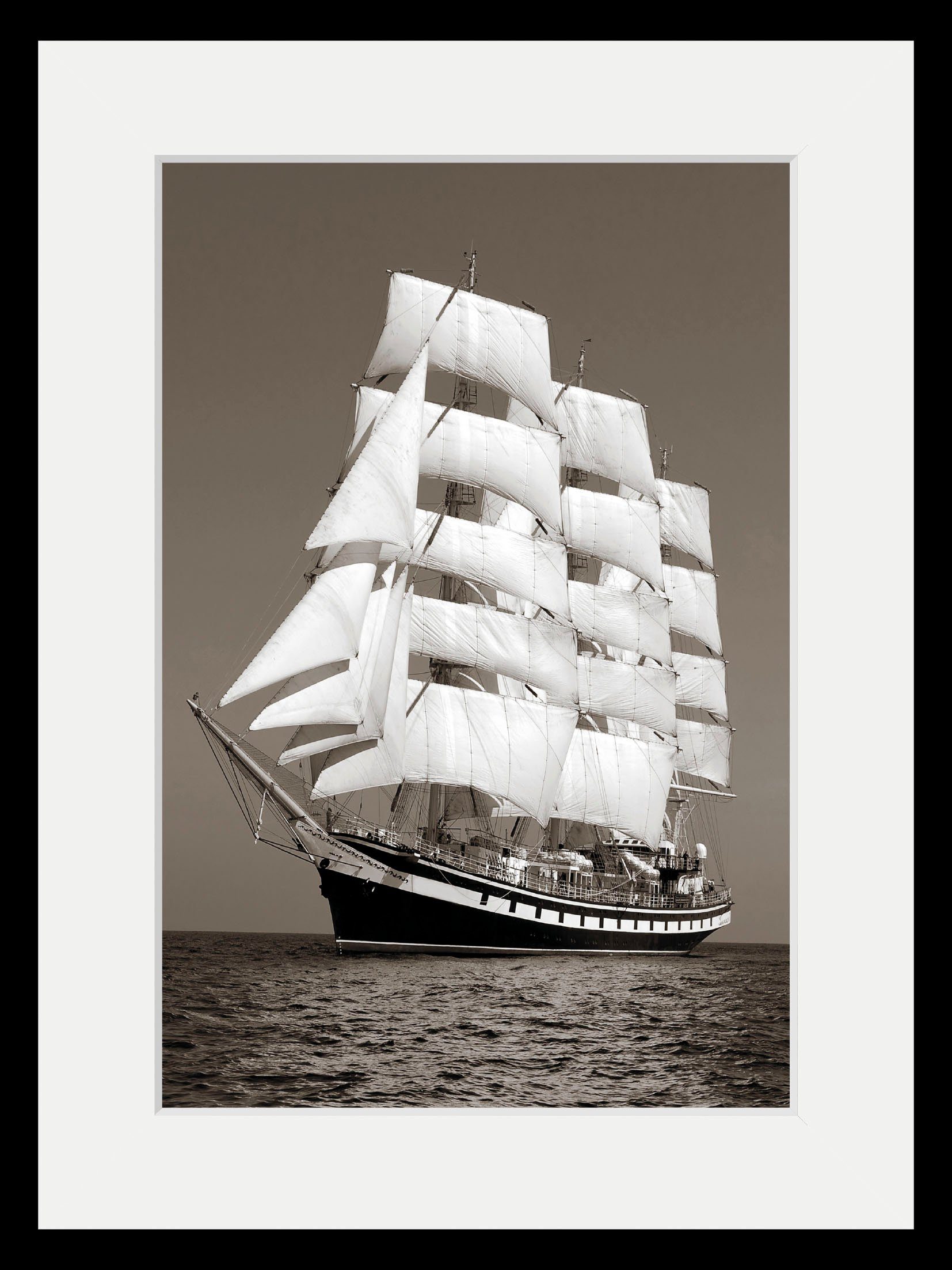 queence Wanddecoratie Pearl HD premium posterdruk incl. houten lijst (1 stuk)