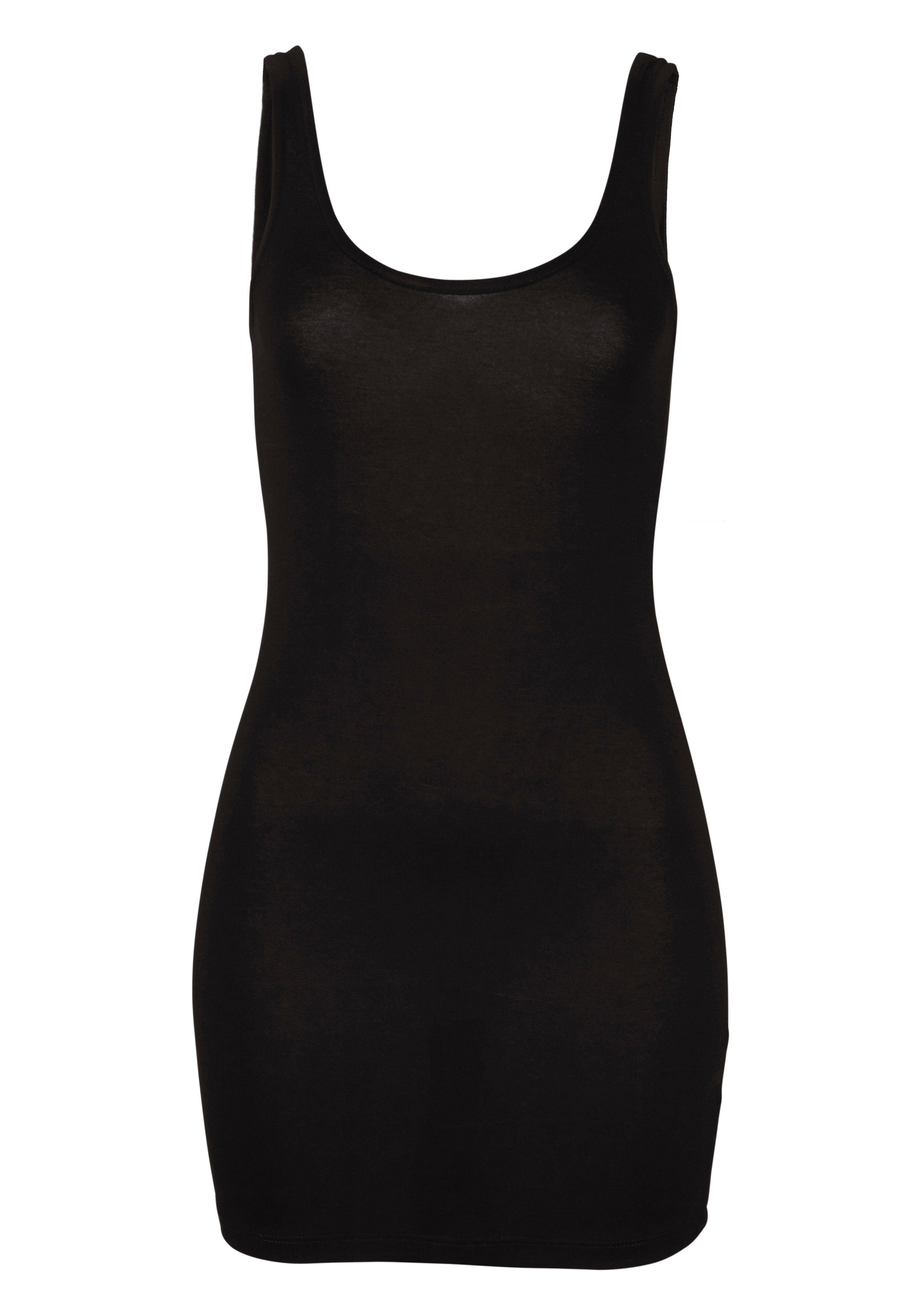 Melrose Lange top met stijlvol glitter-logo op de rug (set, 2-delig)