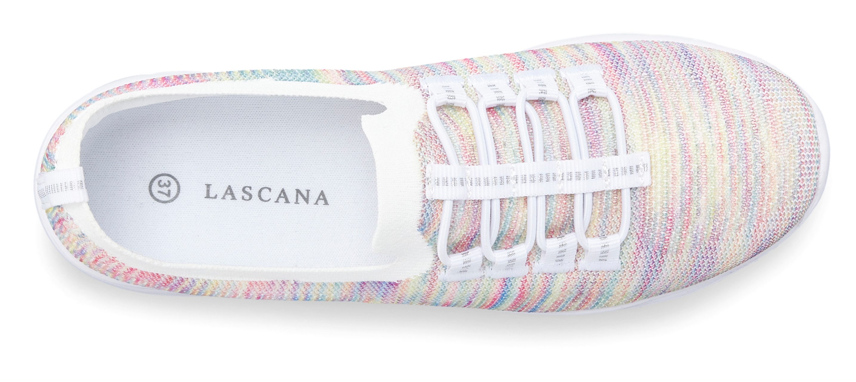 Lascana Sneakers Slipper, halfschoen, licht mesh materiaal Slippers, lage schoenen, om in te schieten, licht meshmateriaal VEGAN