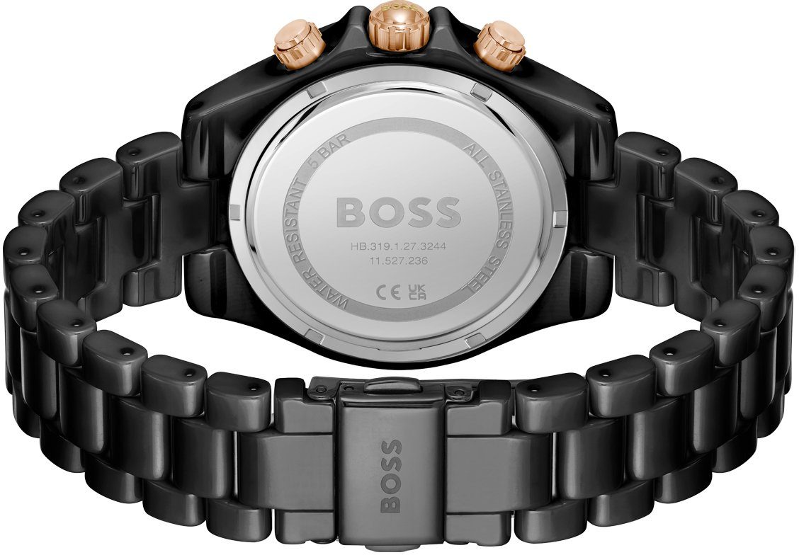 Boss Multifunctioneel horloge NOVIA CERAMIC Quartz horloge, dameshorloge, herenhorloge armbanduhr, keramische band