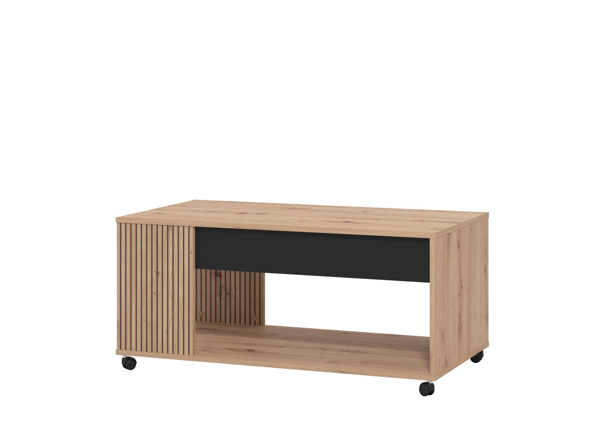 Home affaire Salontafel Mayenne salontafel, 101 cm, rechthoekig, modern design, met wielen