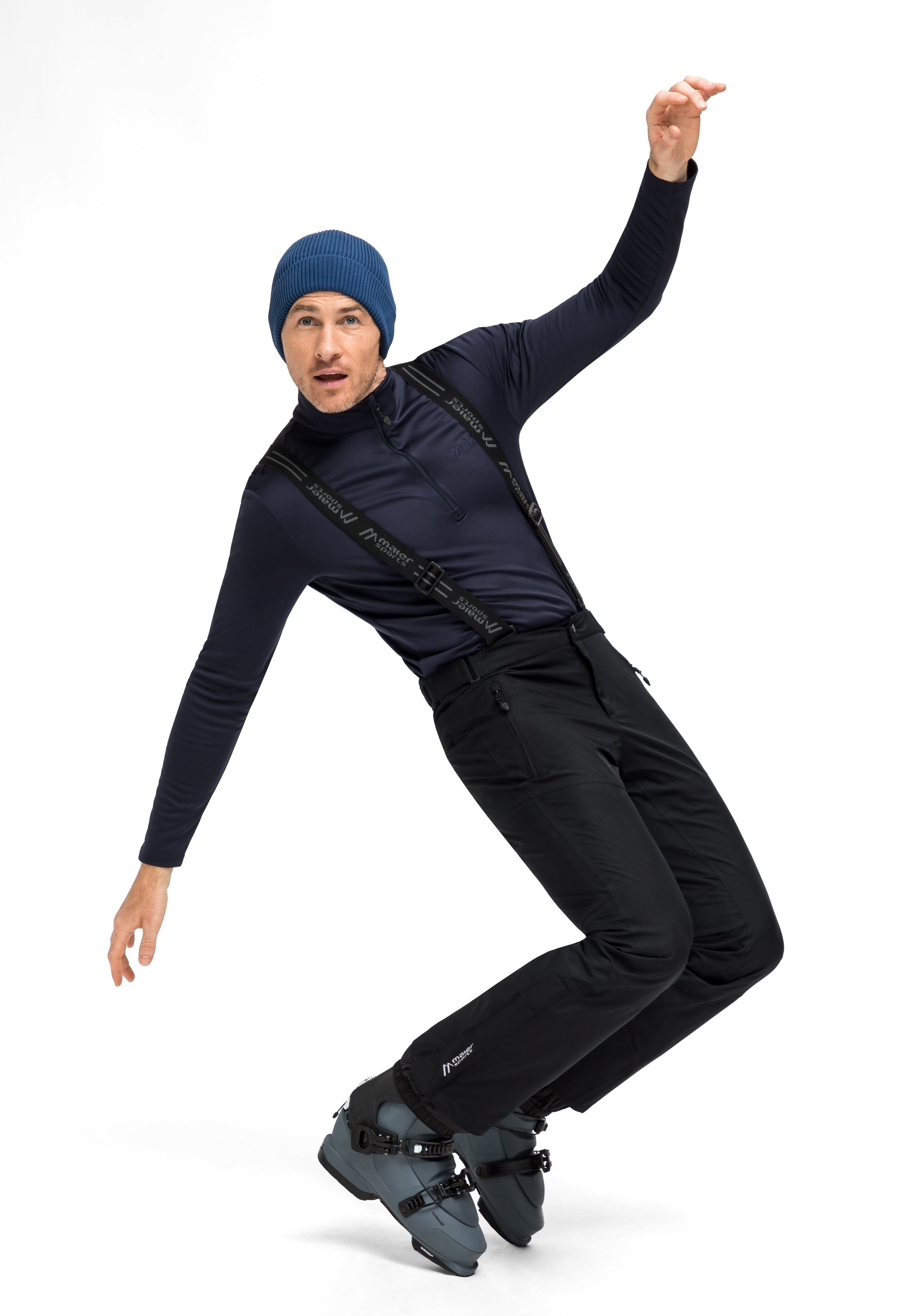 Maier Sports Skibroek Anton light Heren sneeuwbroek met bretels, wind/waterdicht, regular fit