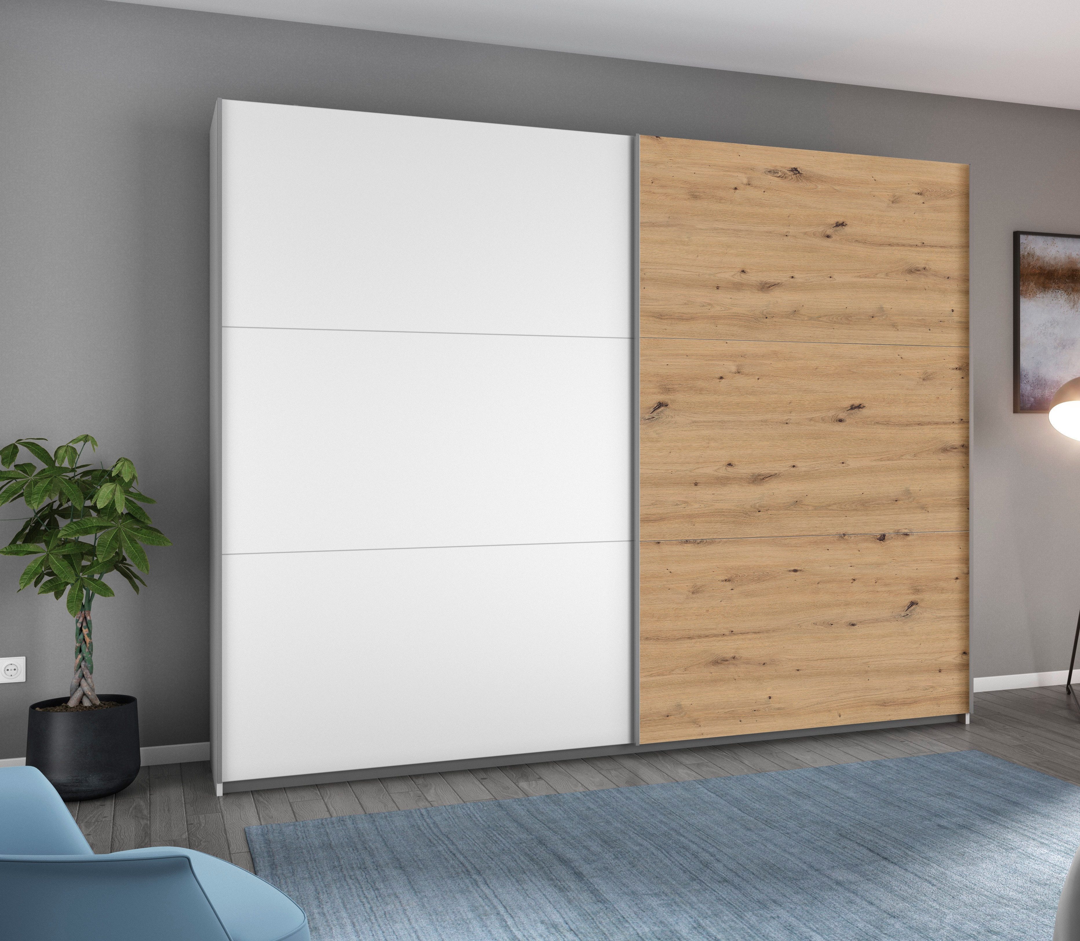 rauch Zweefdeurkast AURELIO kledingkast garderobe TOPSELLER OTTO´s CHOICE 3 verschillende uitrustingsvarianten handgrepen van metaal made in germany