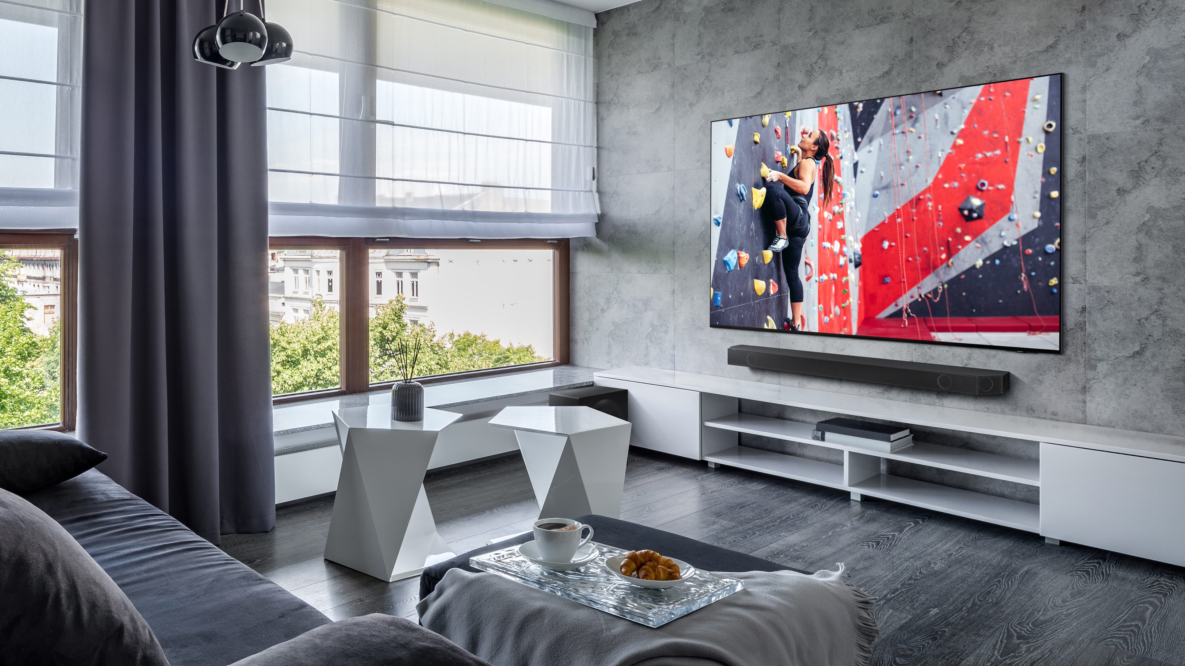 Samsung OLED-TV, 138 cm / 55", 4K Ultra HD, Smart TV, Neural Quantum 4K AI Gen2-processor, schitteringsvrij, tot 144Hz