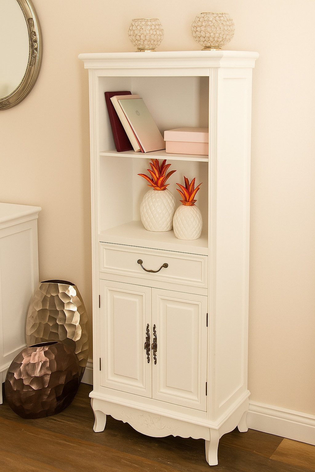 my Flair Kast Elegance Kast, met roosmotieven in landhuisstijl, gebogen modellen