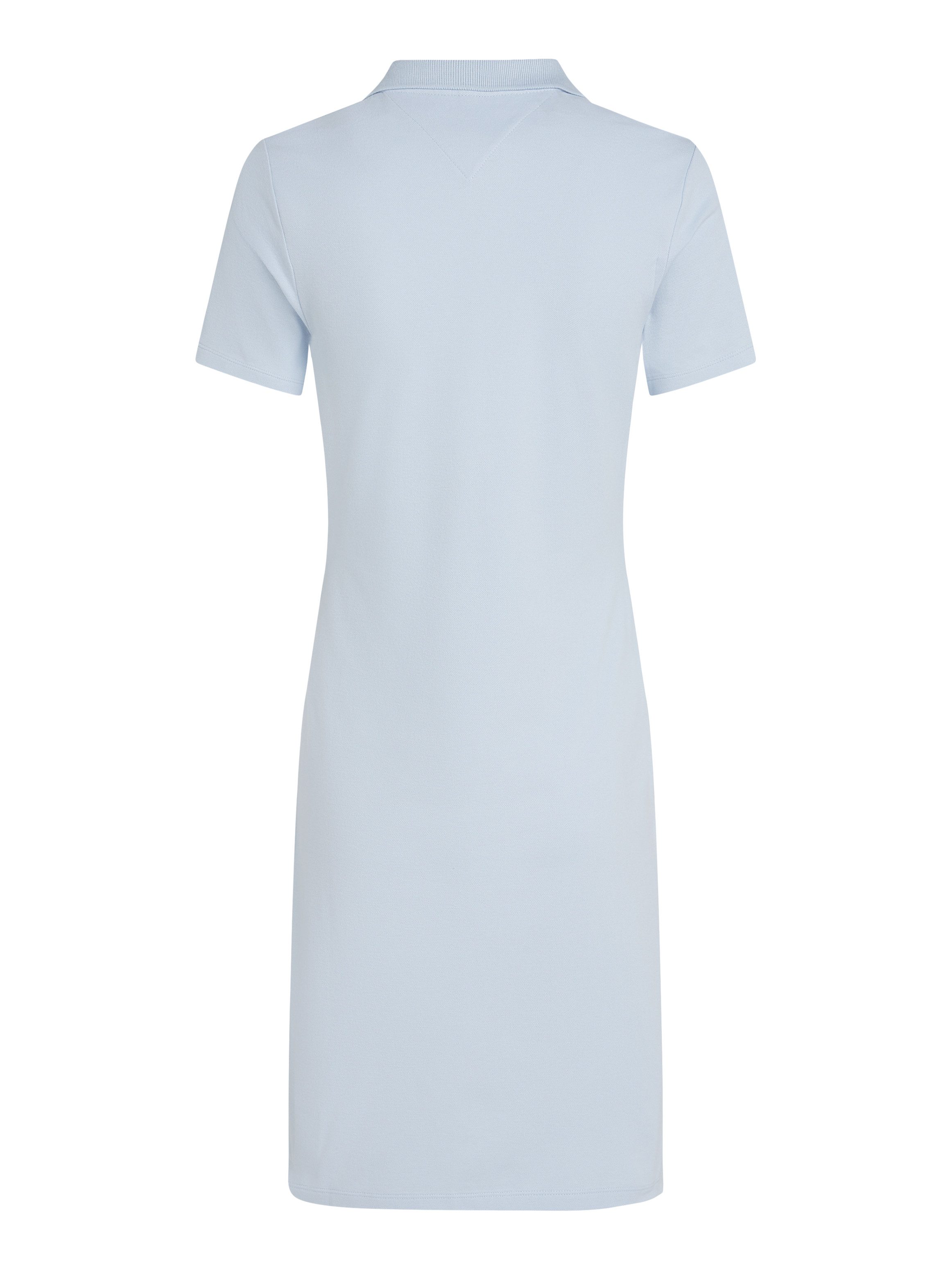 Tommy Hilfiger Polojurk SLIM OPEN NK POLO DRESS SS met geborduurde tommy hilfiger vlag