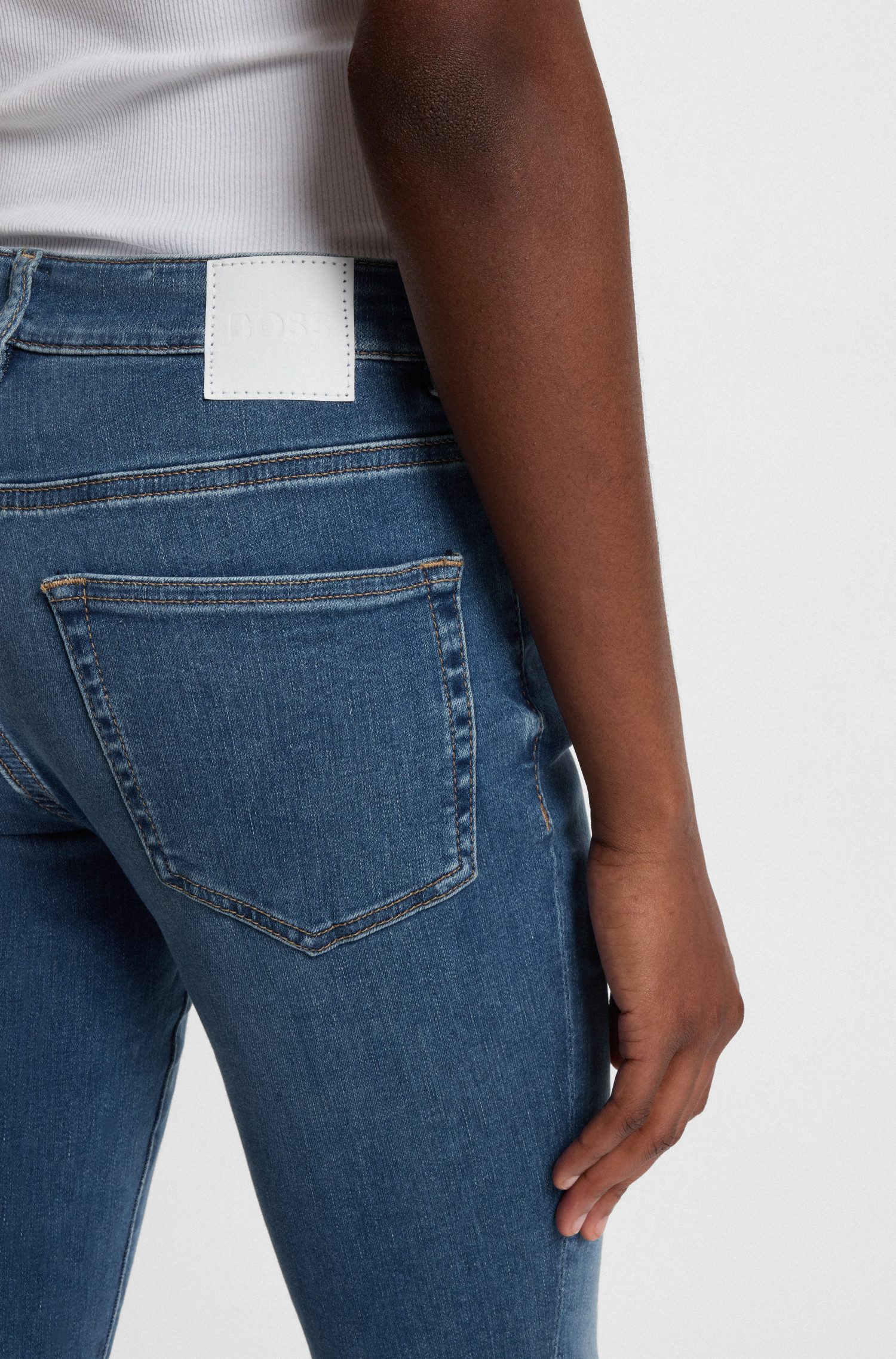 Boss Orange Slim fit jeans JACKIE MR 4.0 van soft-motion-denim