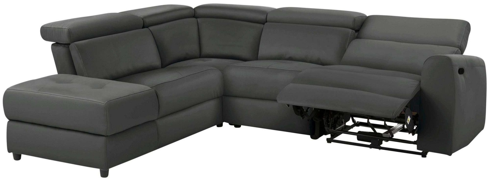 Home affaire Hoekbank Sentrano, L-vorm, 273 cm, man. of electr. relaxfunctie en usb/kopverstelling