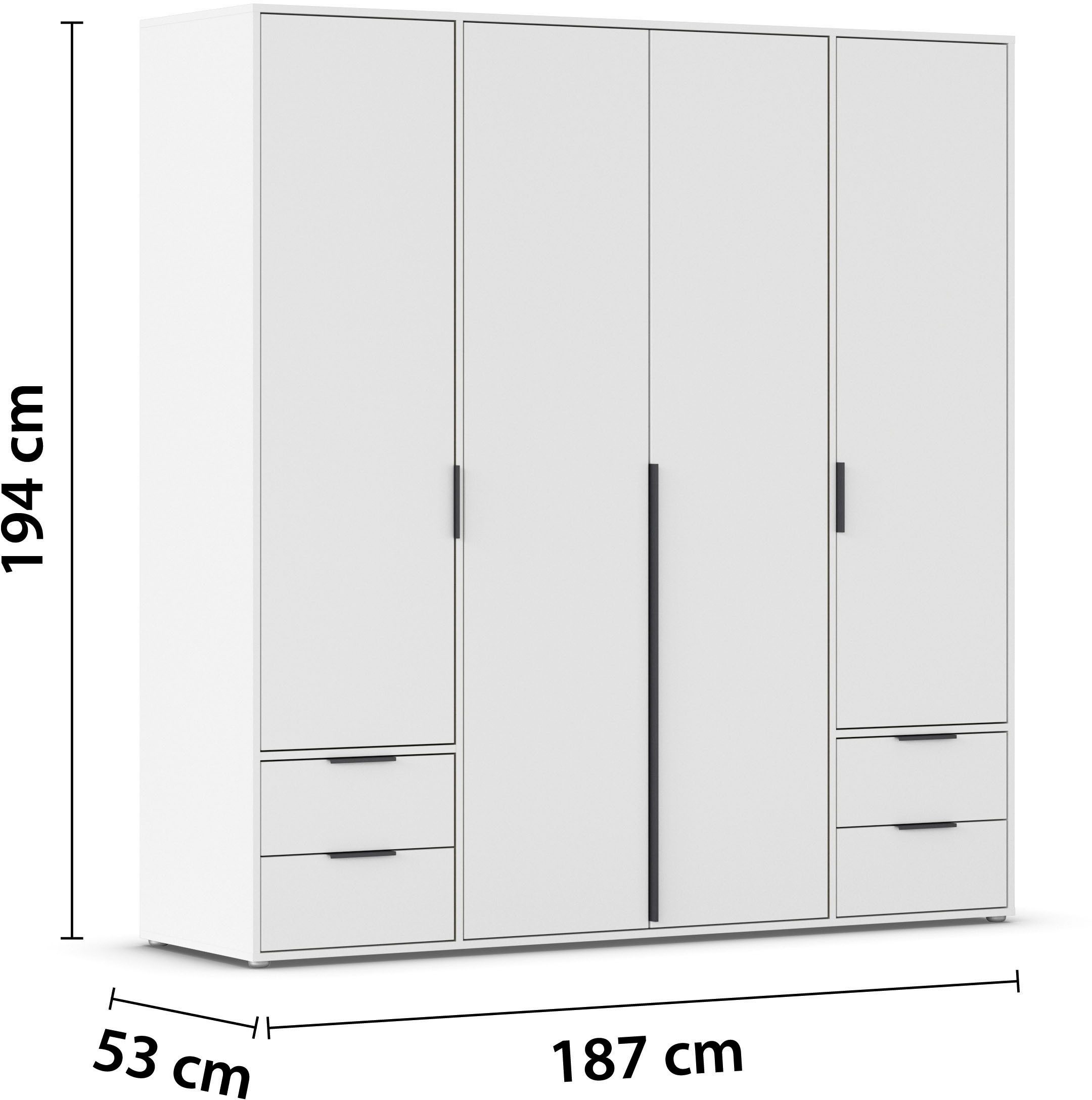 rauch Draaideurkast Kledingkast Kast Garderobe Wasmand NAGATA veel Opbergruimte