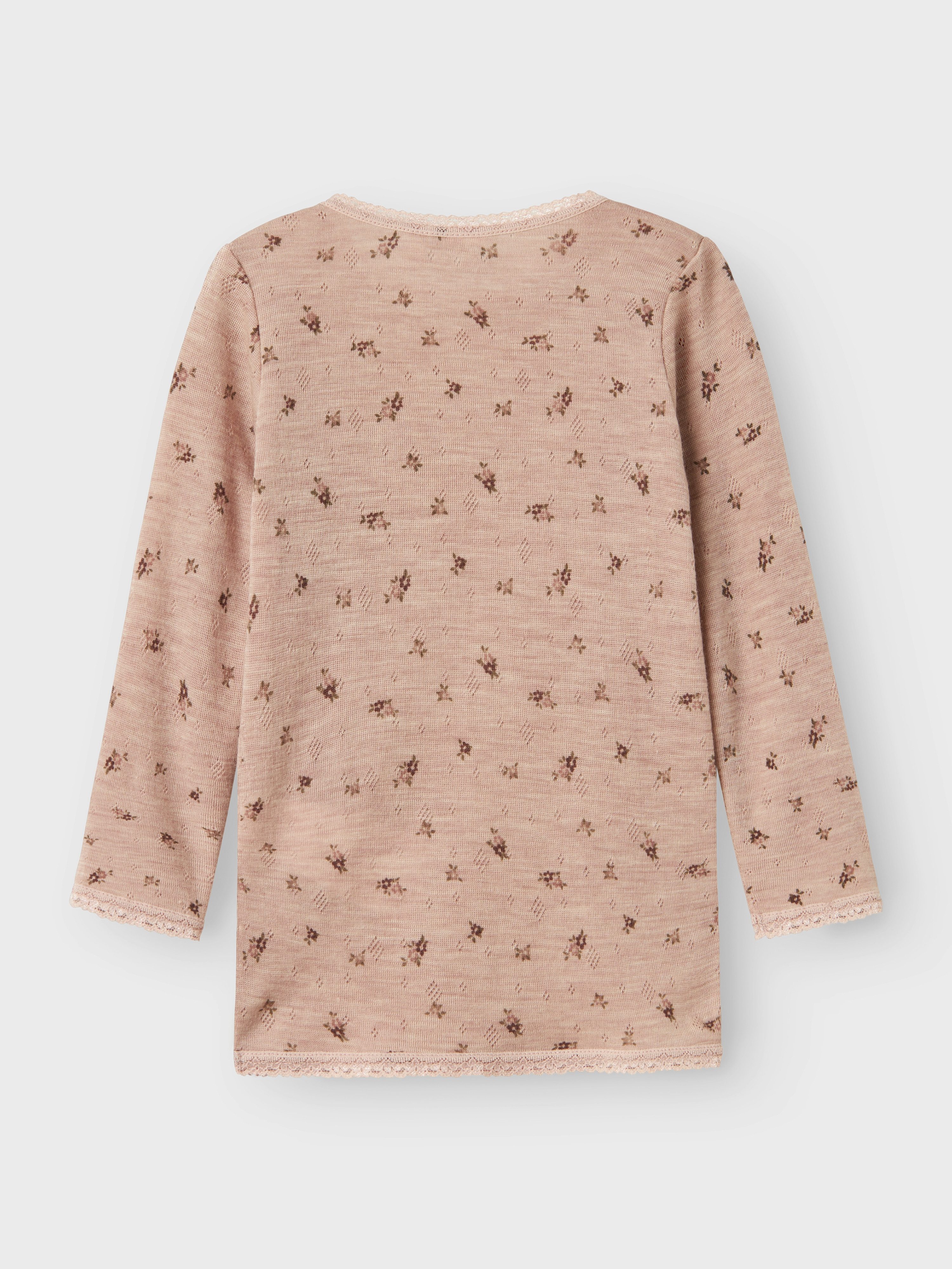 Name It Shirt met lange mouwen NMFWANG WOOL NEEDLE LS TOP NOOS