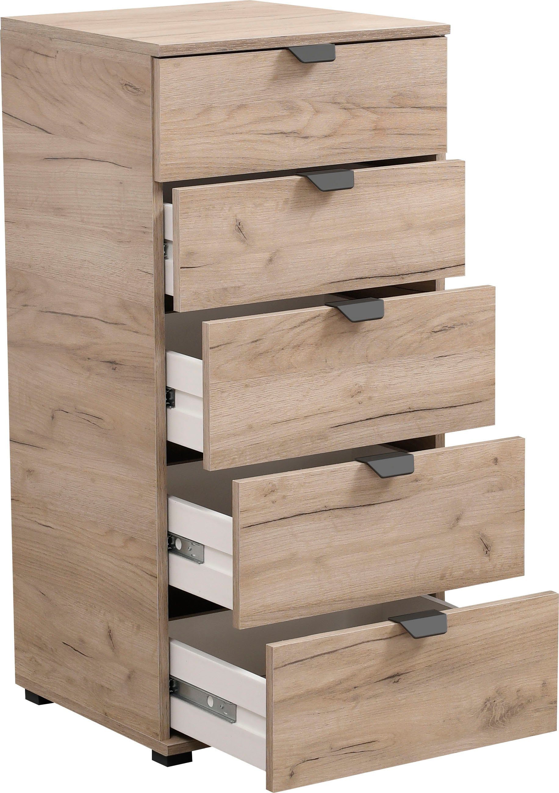 INOSIGN Kast Duero ladekast met 5 laden, breedte ca. 45 cm