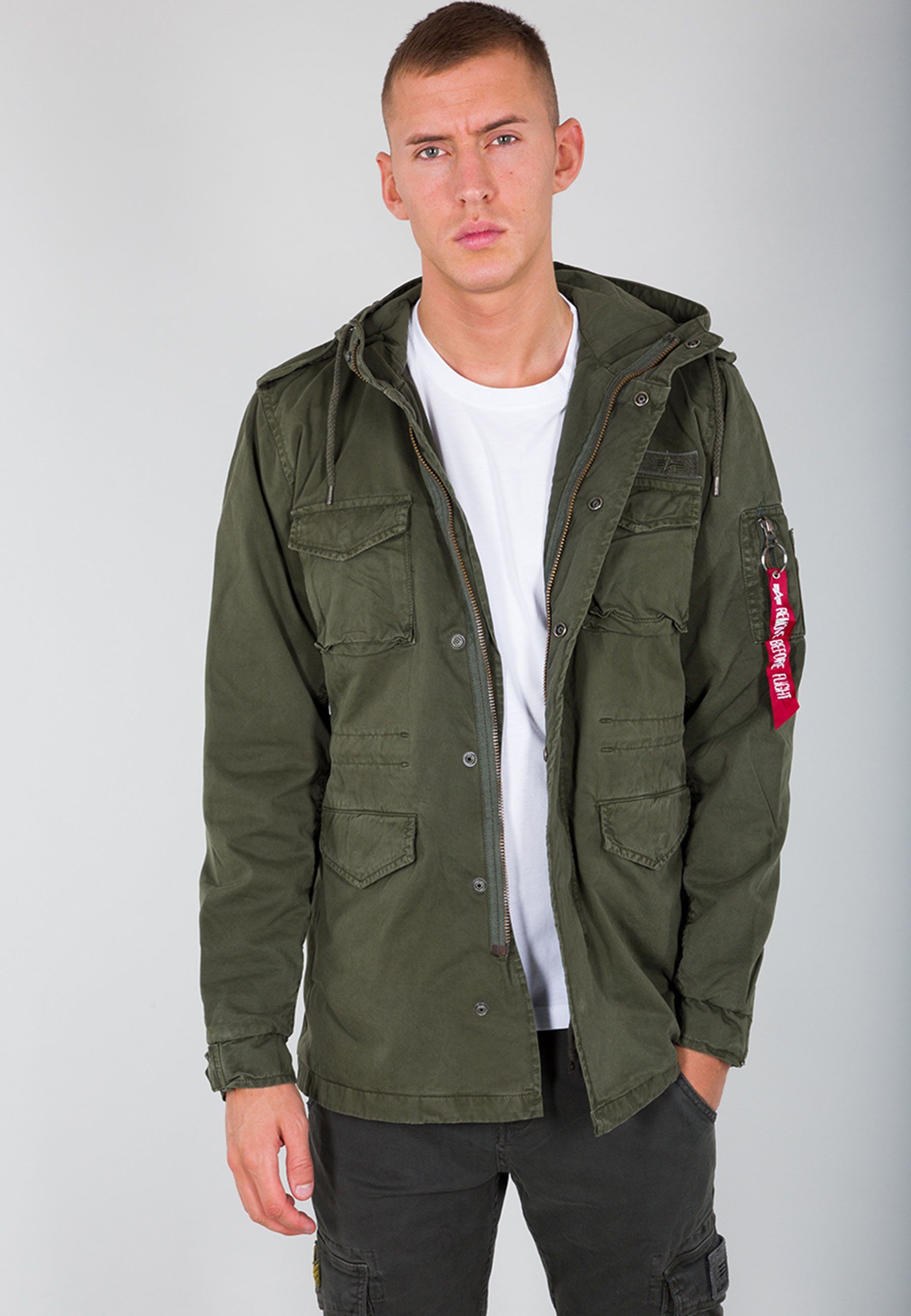 Alpha Industries Field-jacket Alpha Industries Men - Field Jackets Huntington Hood heren jassen maat M groen