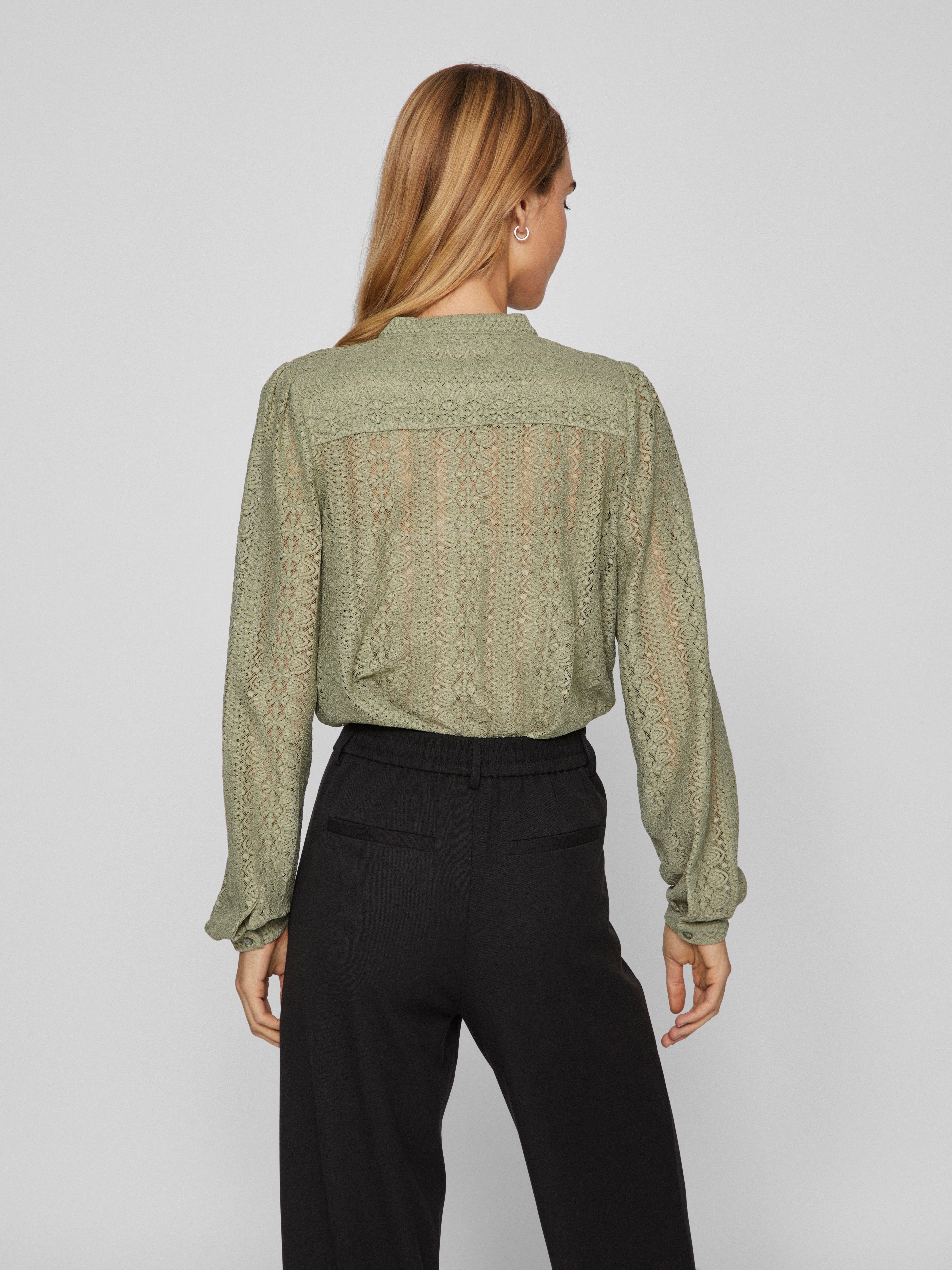 Vila Shirt VICHIKKA LACE L/S SHIRT- NOOS