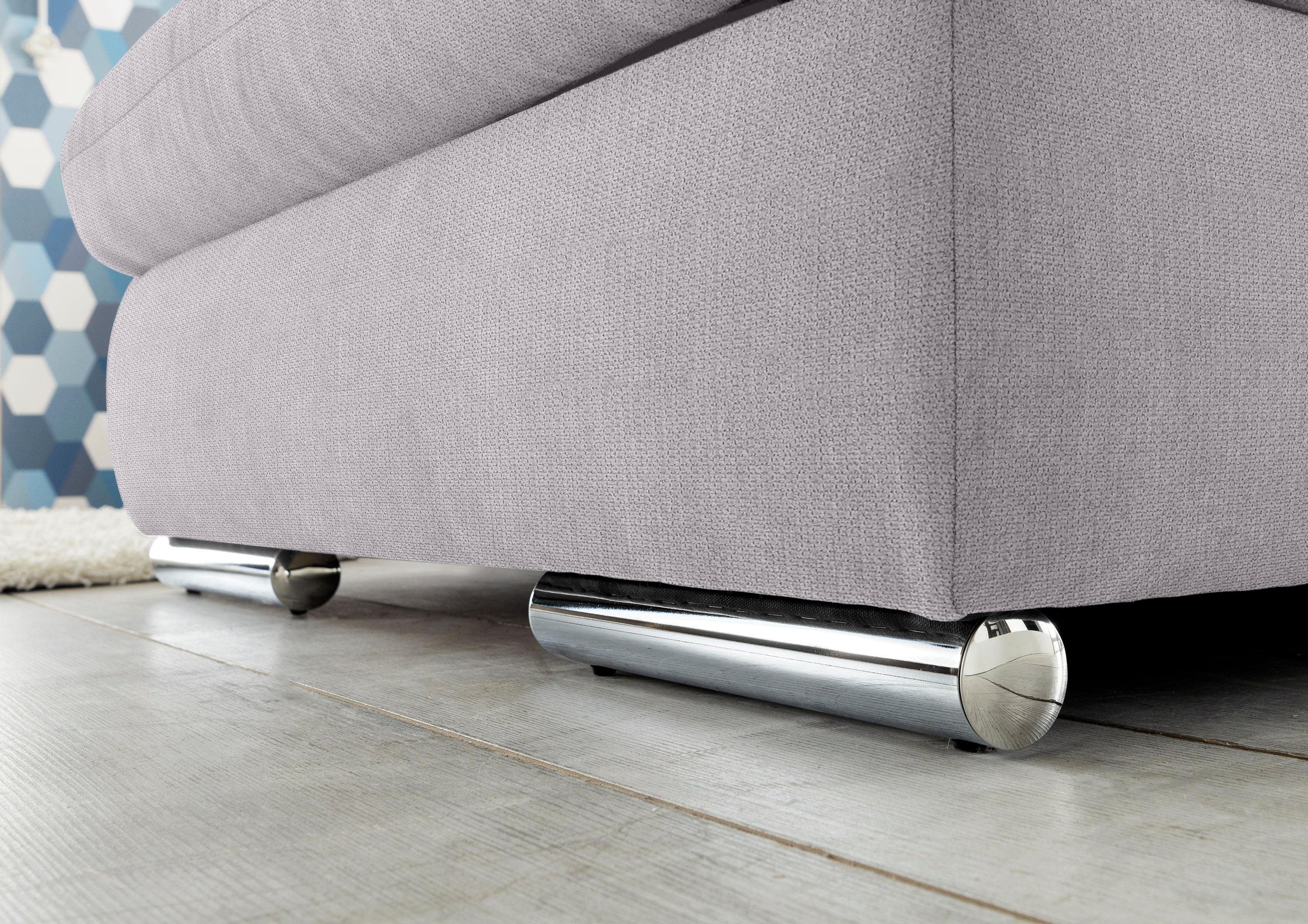 set one by Musterring Zithoek SO 4100 comfortabele pocketvering, incl. hoofdeindeverstelling