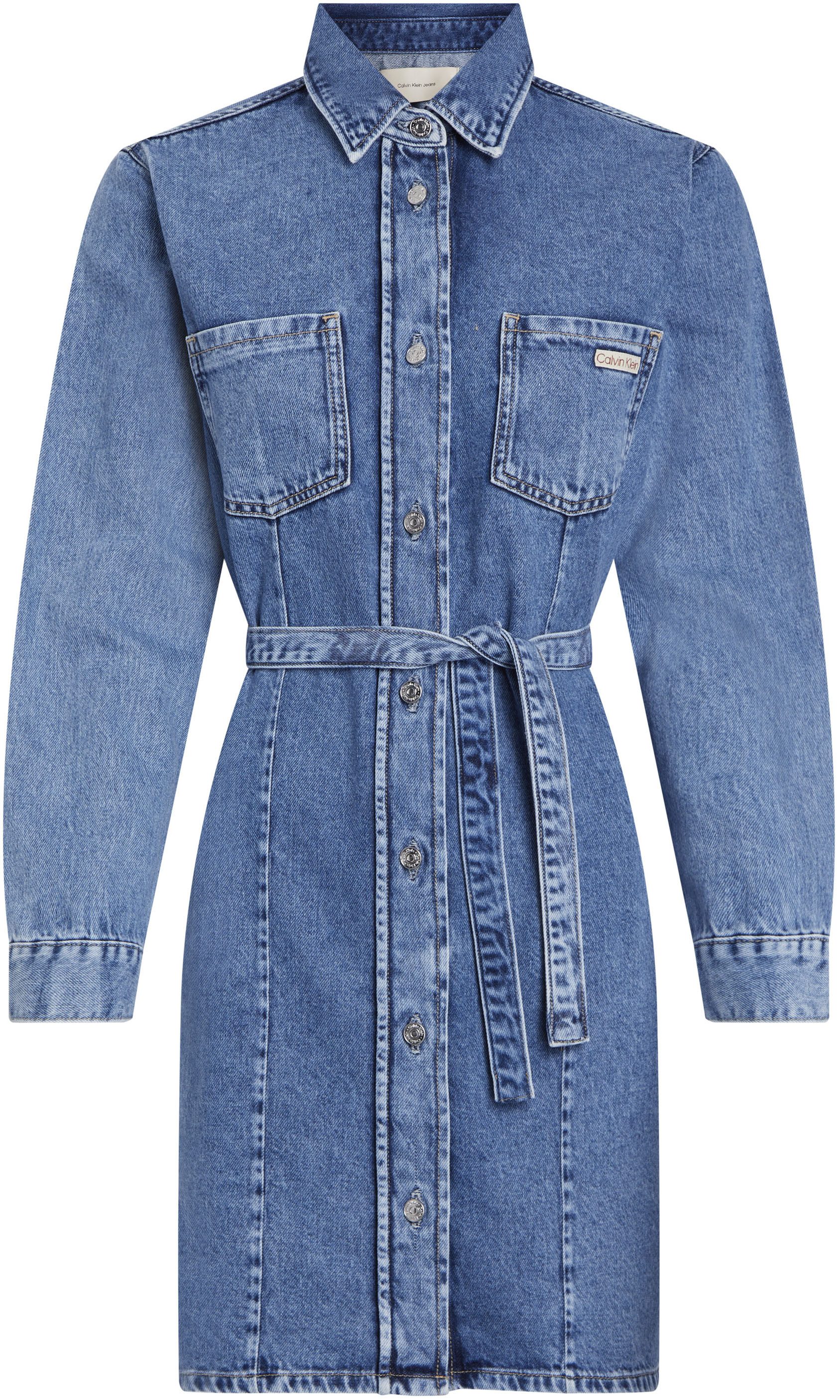 Calvin Klein Jeans jurk BELTED SHIRT DRESS