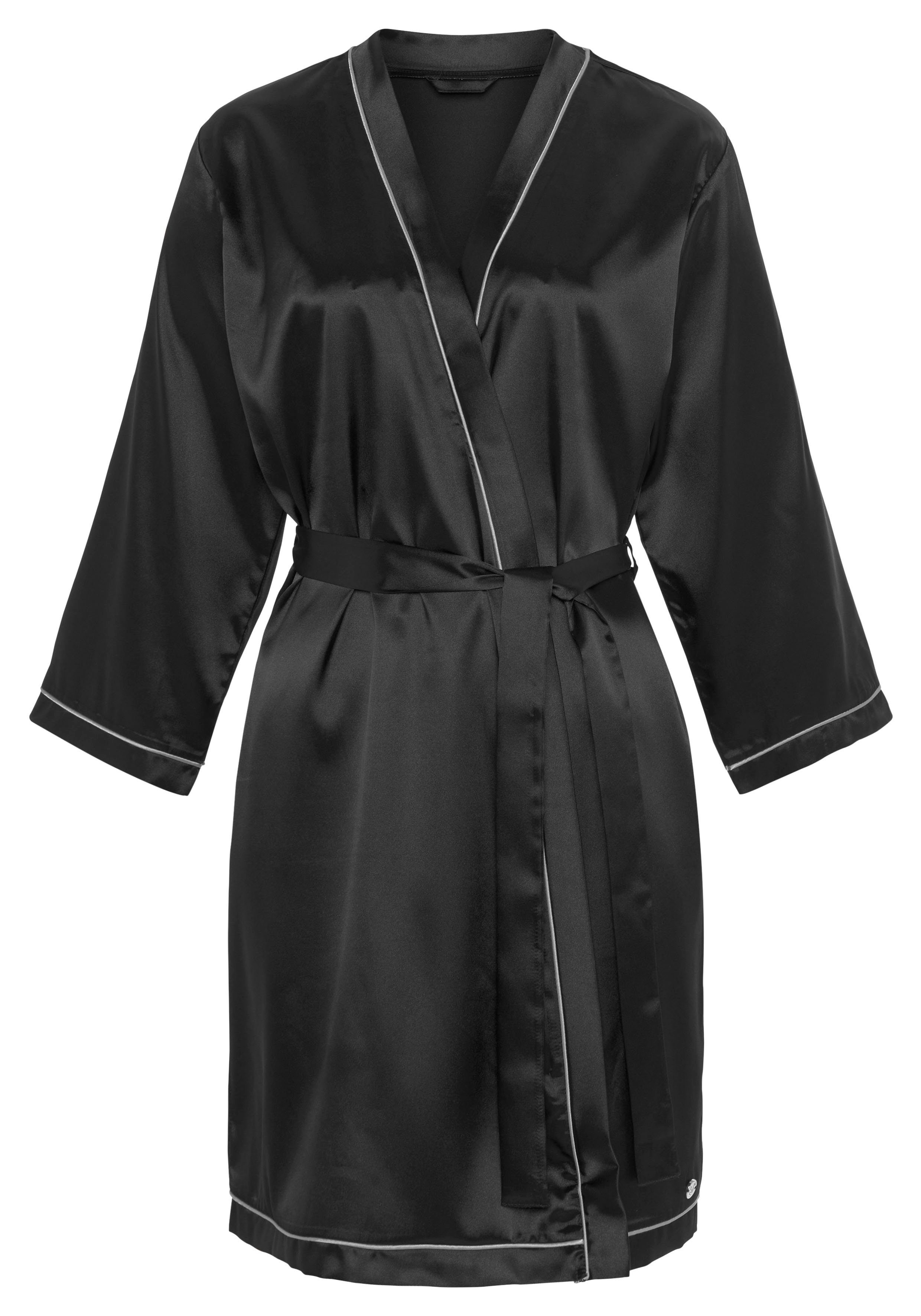 Bruno Banani Kimono met contrasterende paspel-details