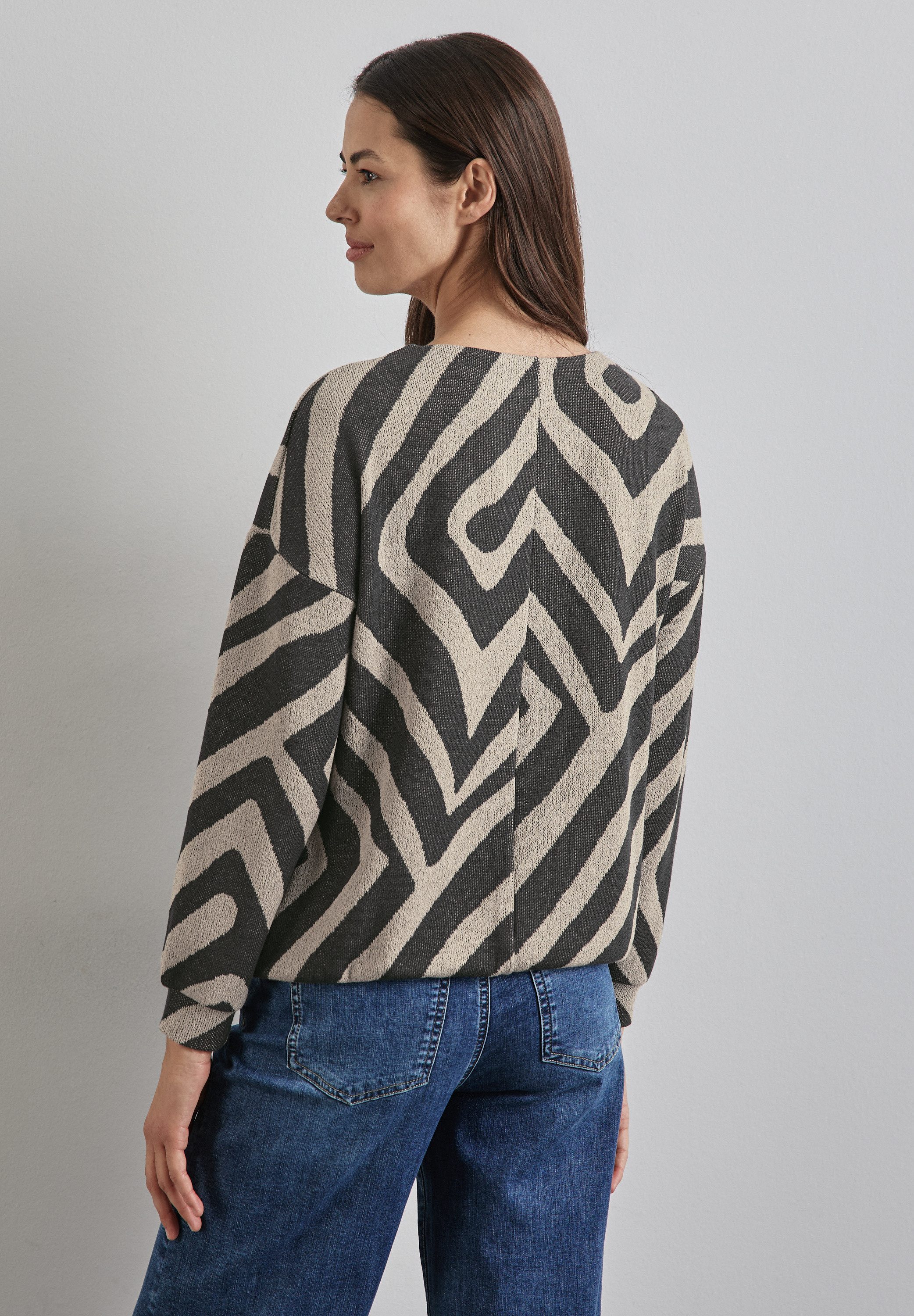 STREET ONE Shirt met lange mouwen met print all-over