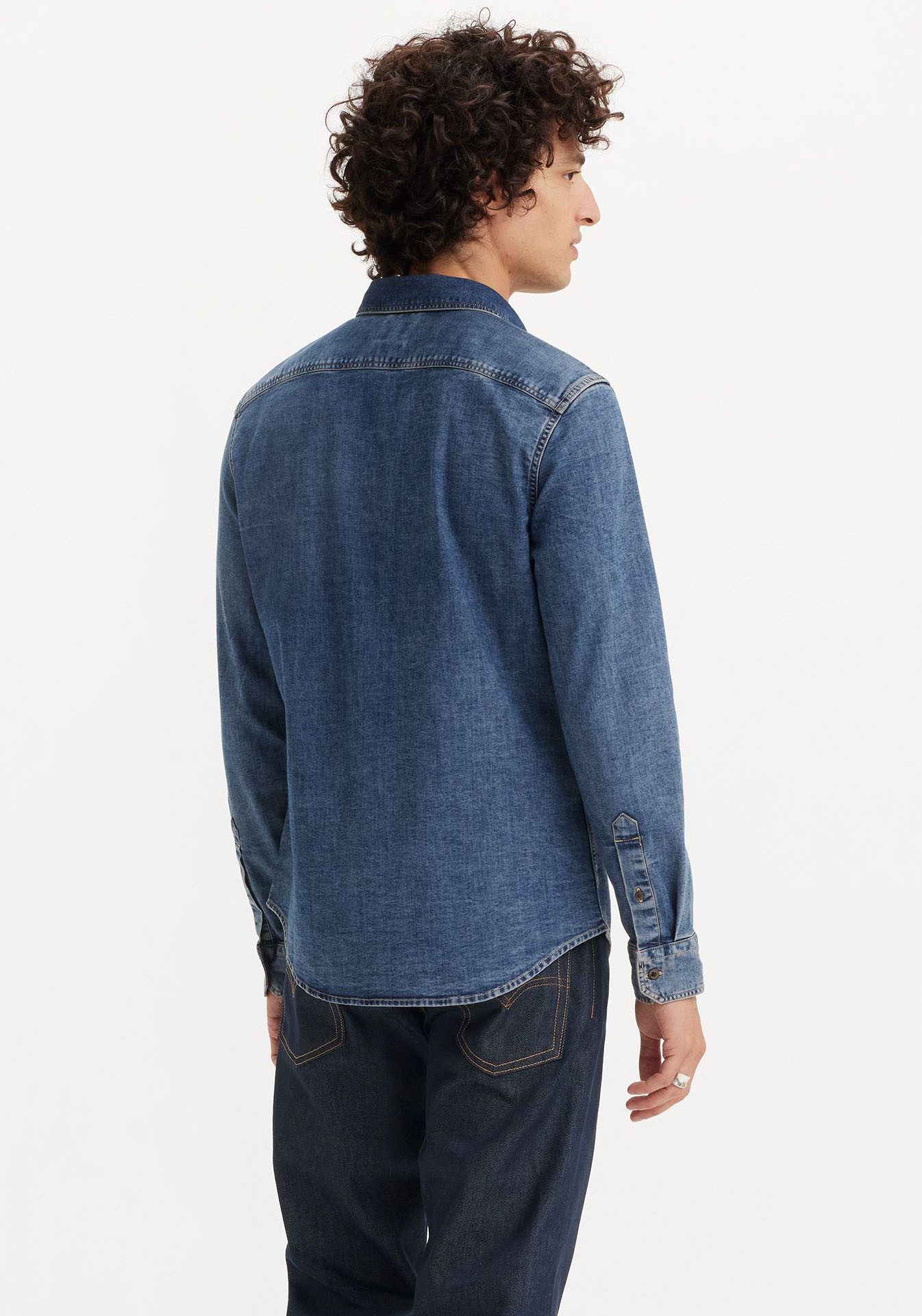 Levi's Jeans overhemd LS BATTERY HM SHIRT SLIM van onderhoudsvriendelijke katoenmix