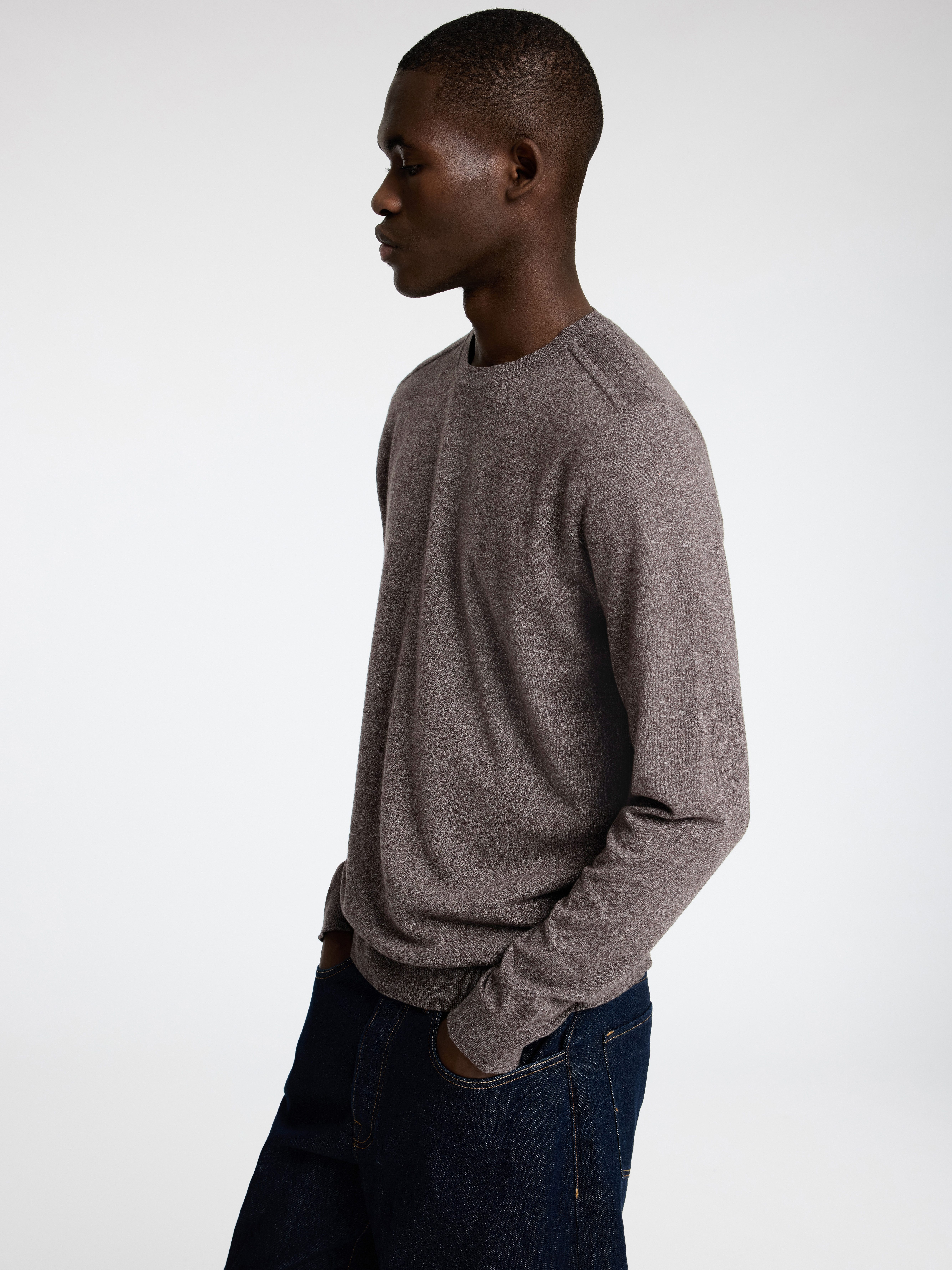 SELECTED HOMME Gebreide trui SLHBERG CREW NECK NOOS