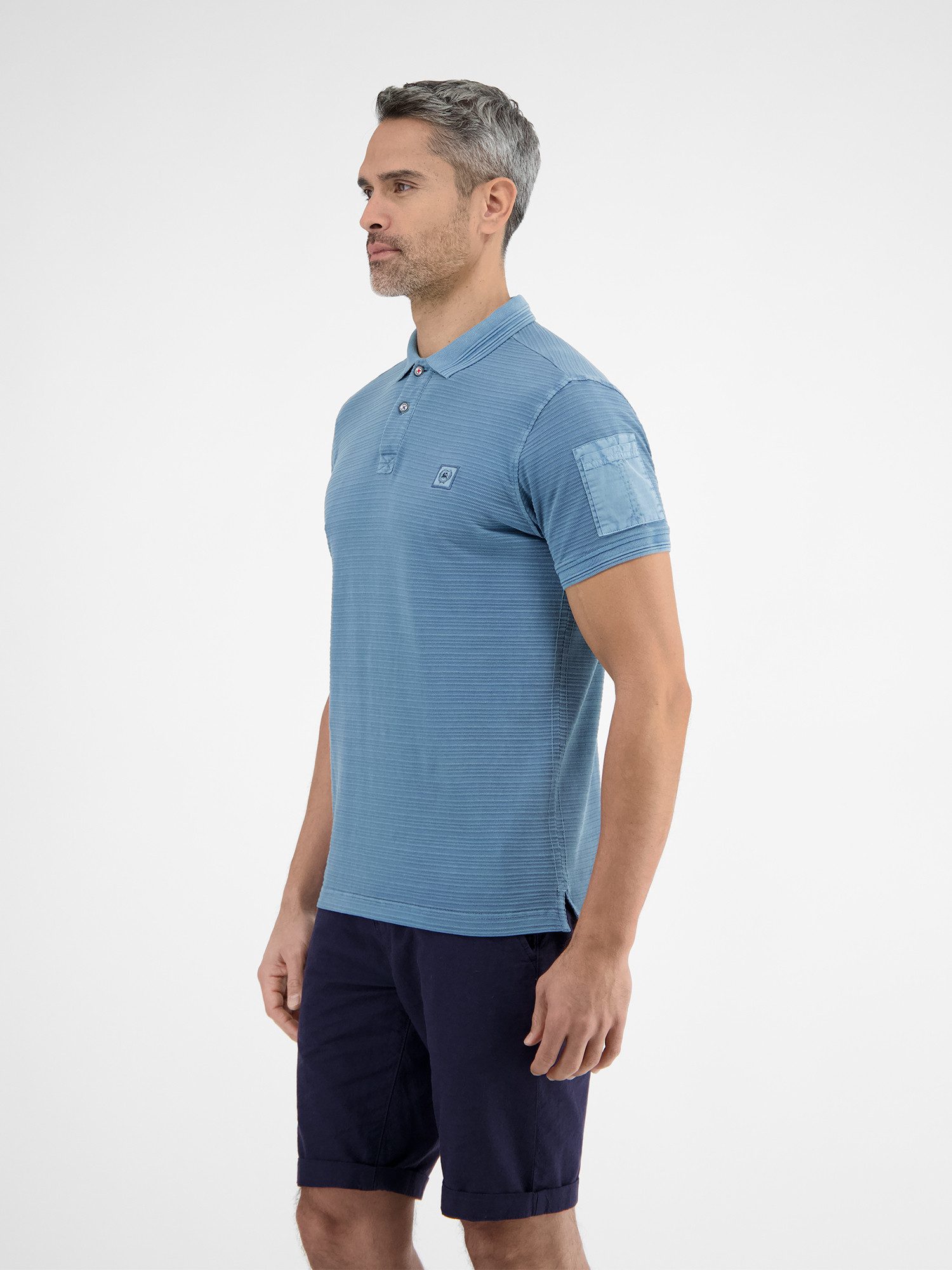Lerros Poloshirt LERROS tonale gestreepte poloshirt voor heren