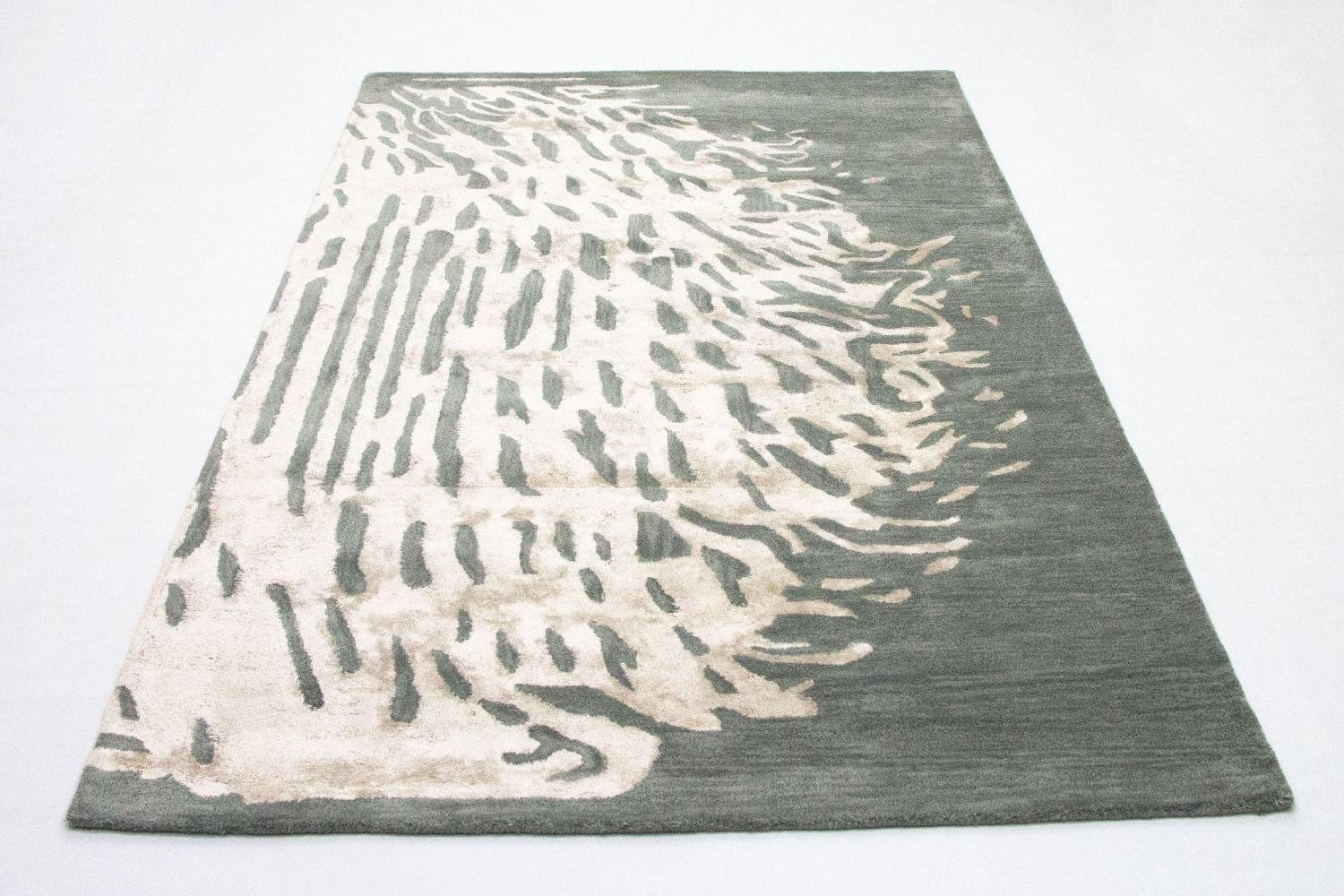 morgenland Wollen kleed Design-vloerkleed handgetuft meerkleurig
