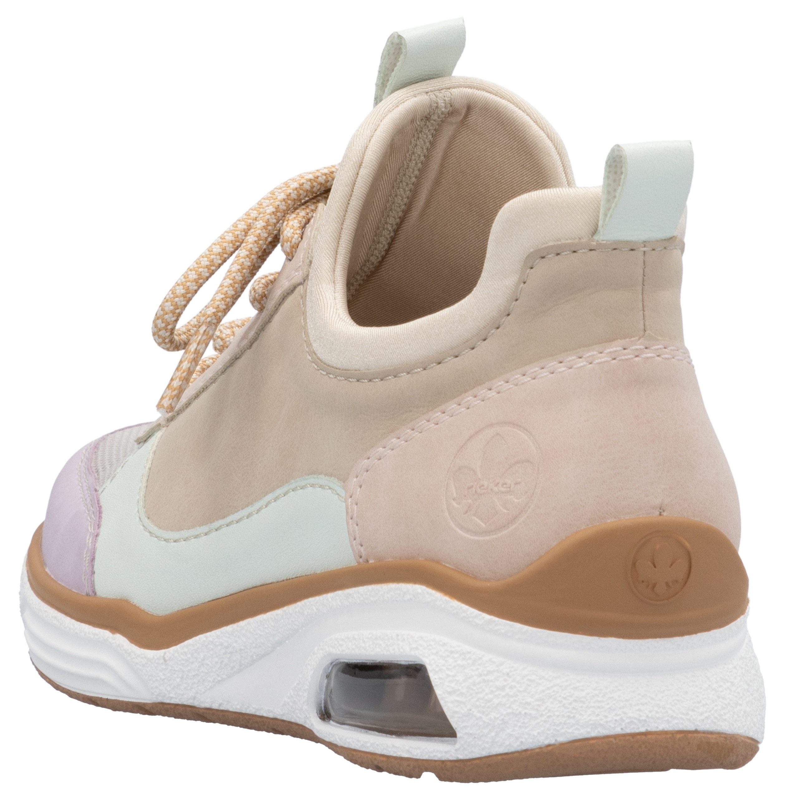 Rieker Slip-on sneakers , lage schoen, vrijetijdsschoen, instapschoen met elastische instap