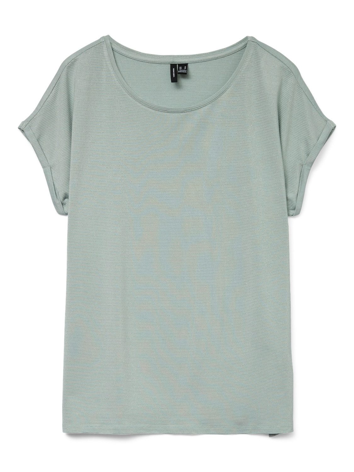 Vero Moda Shirt met ronde hals VMLAVA PLAIN SS TOP LUREX STRIPE