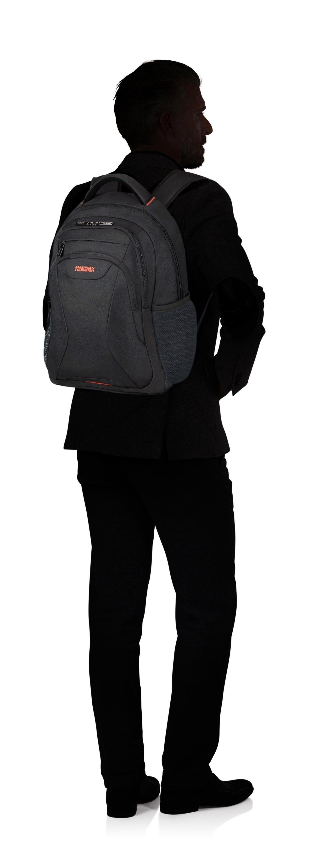 American Tourister Laptoprugzak AT WORK black orange Vrijetijds rugzak werk rugzak laptop rugzak