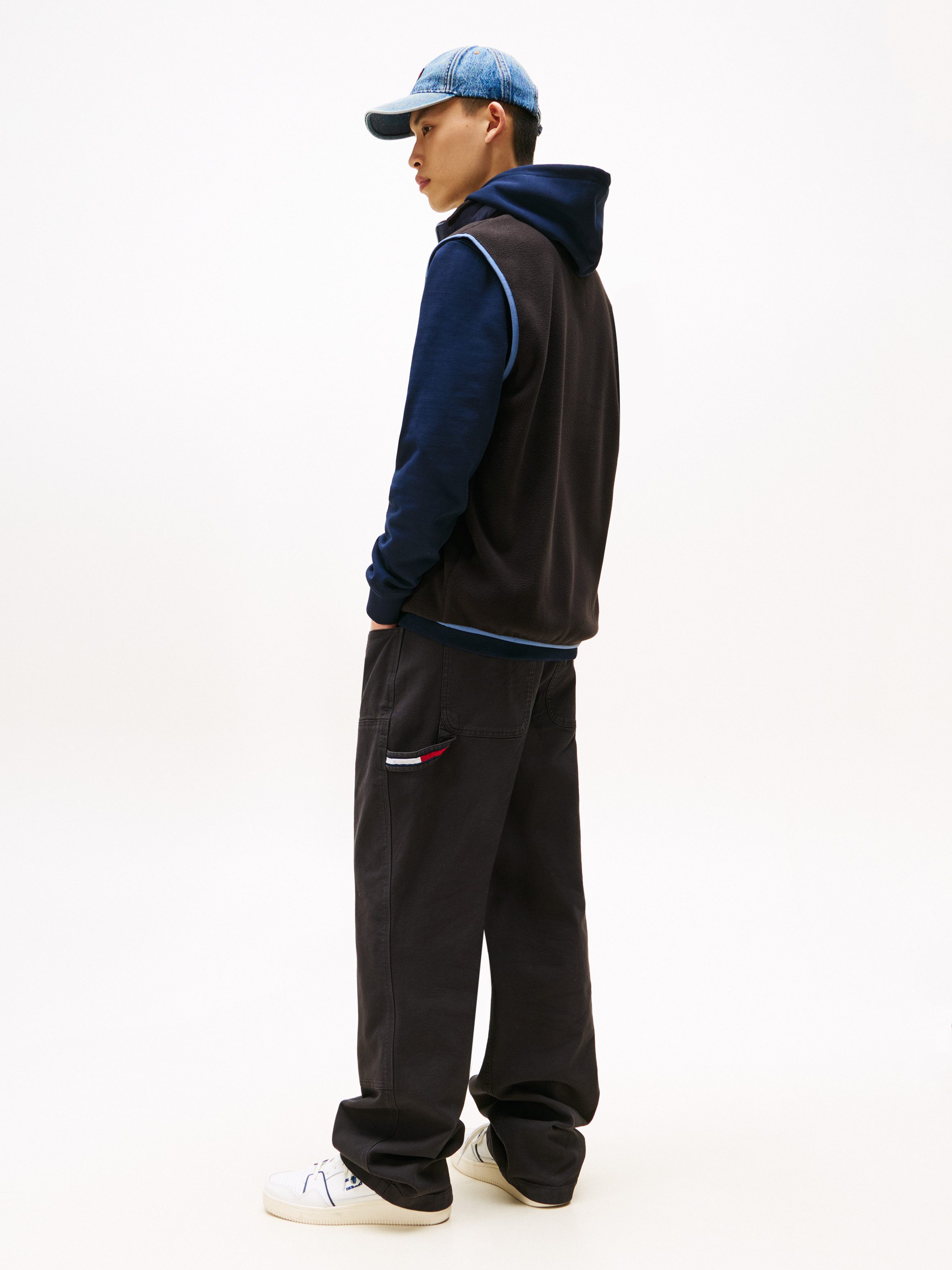 TOMMY JEANS Mouwloos vest van imitatiebont TJM REG POLAR FLEECE VEST EXT