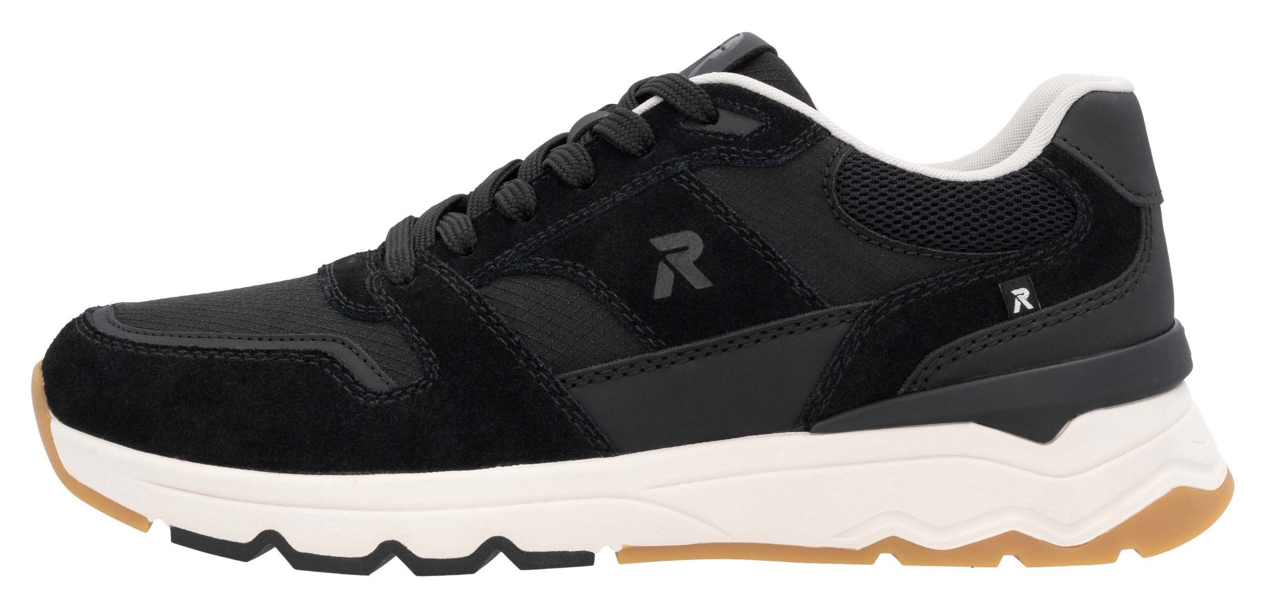 RIEKER Sport Sneakers , veterschoenen, lage schoen, vrijetijdsschoen met zachte binnenzool