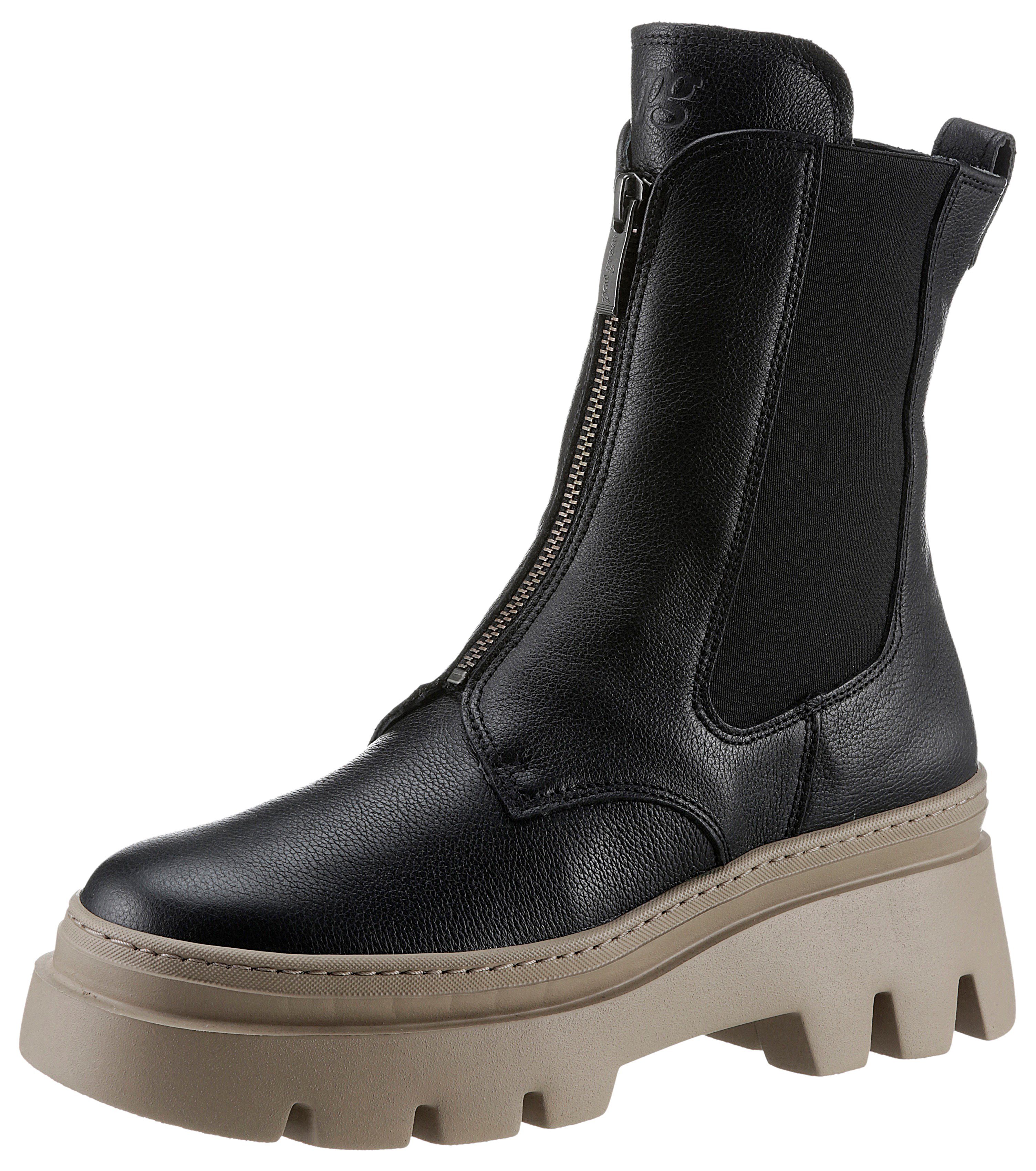 Paul Green Chelsea-boots met lichte zool en voor-ritssluiting