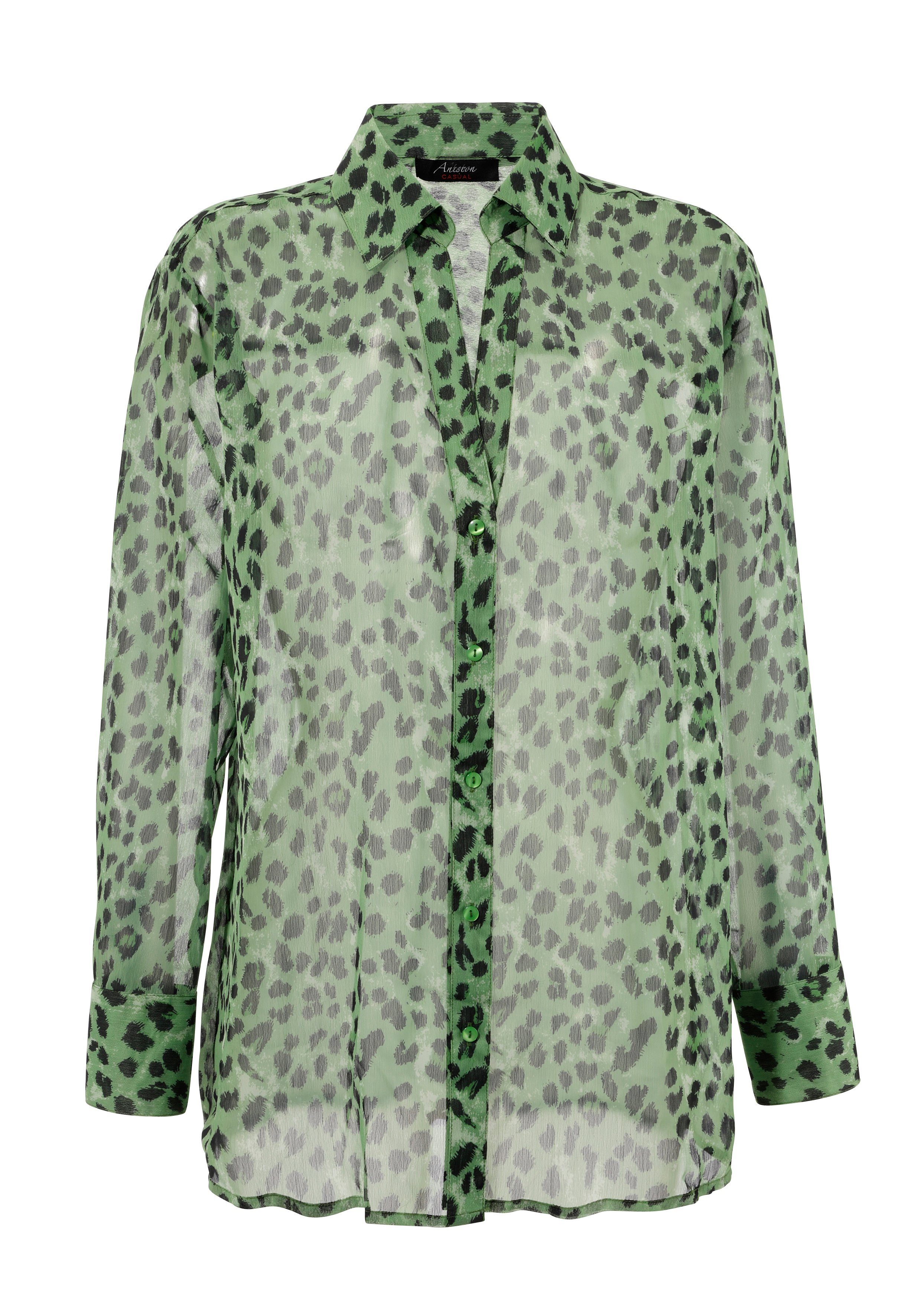 Aniston CASUAL Overhemdblouse met trendy kleuren dierenprint