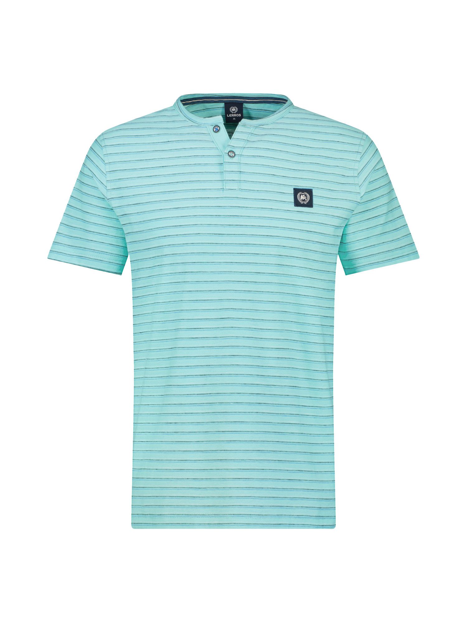 Lerros Henleyshirt LERROS heren serafino-shirt, gestreept