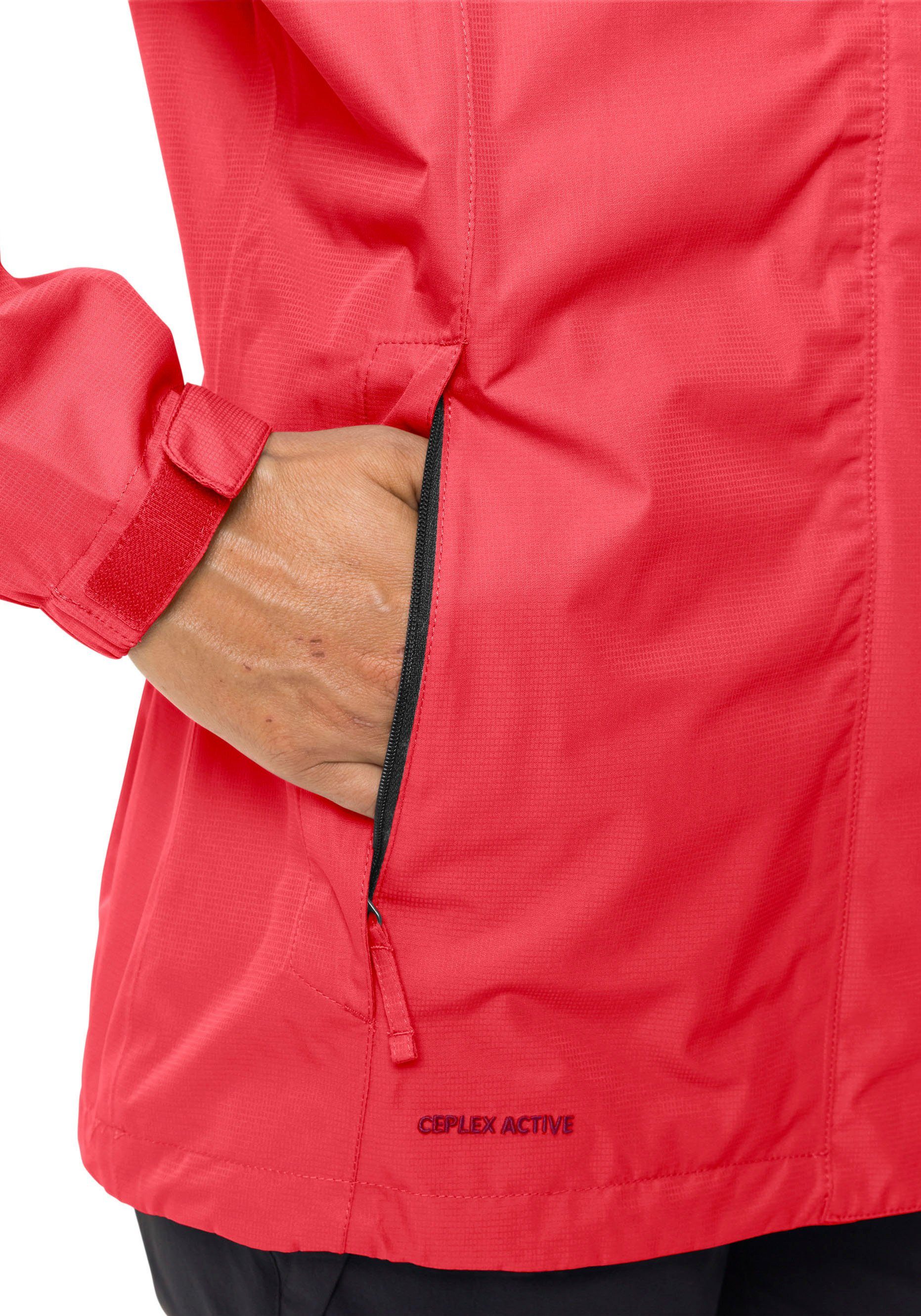 VAUDE Outdoorjack WOMEN'S ESCAPE LIGHT JACKET Waterdicht & winddicht & ademend (1 stuk)