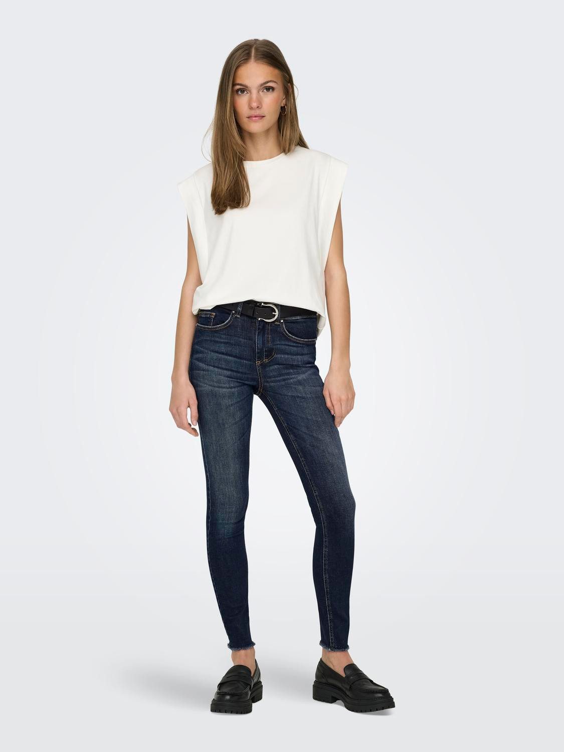Only Skinny fit jeans ONLBLUSH MID SK ANKLE RW DNM DOT245 NOOS