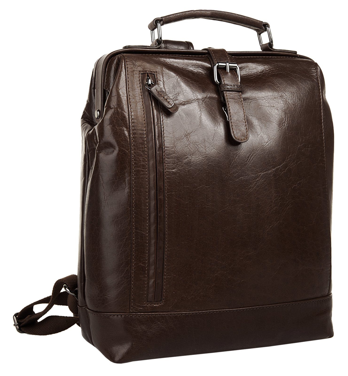 X-Zone Laptoprugzak echt leder (1)
