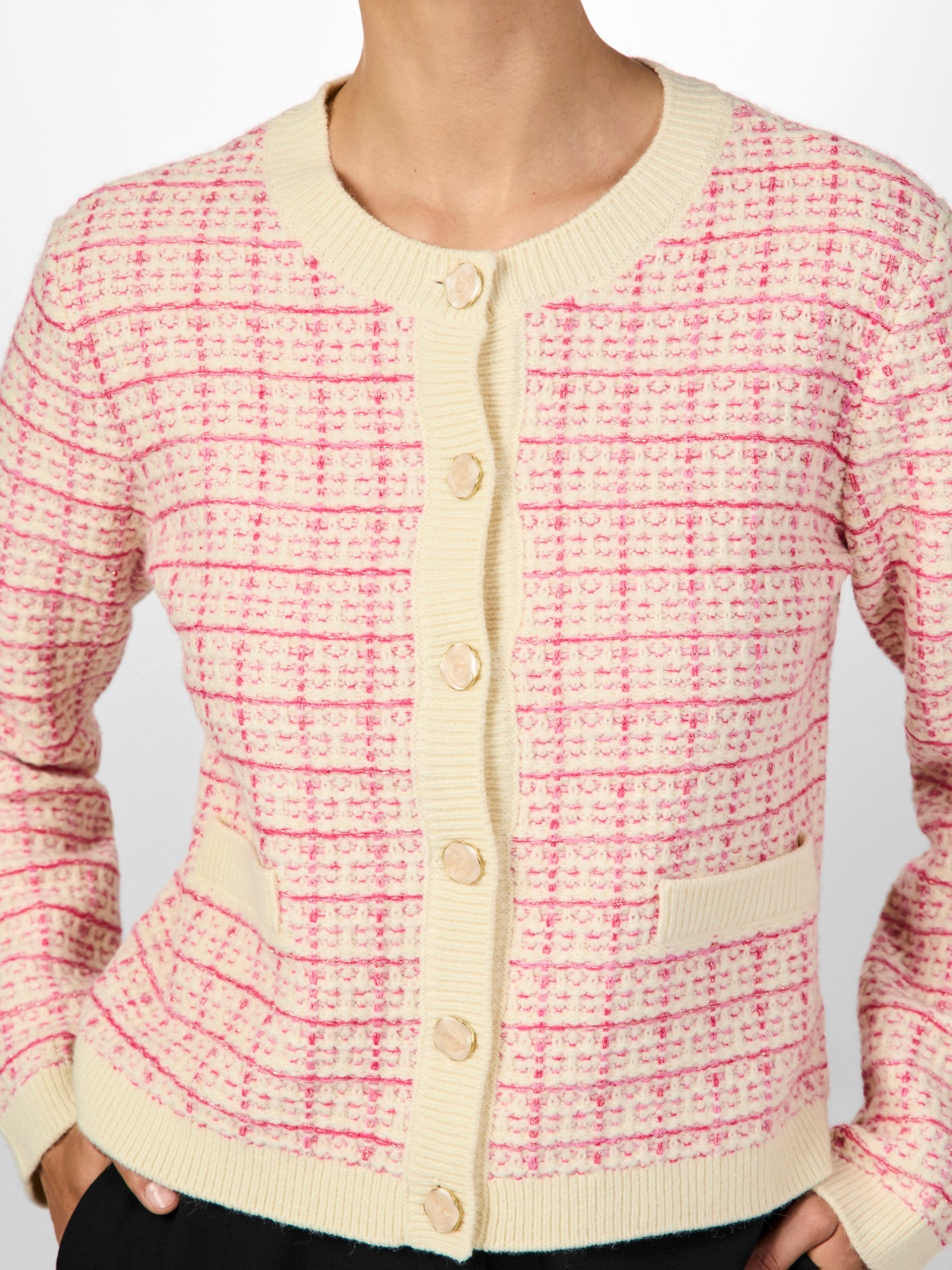 Y.A.S Vest YASLIVIA LS SHORT KNIT CARDIGAN S. NOOS