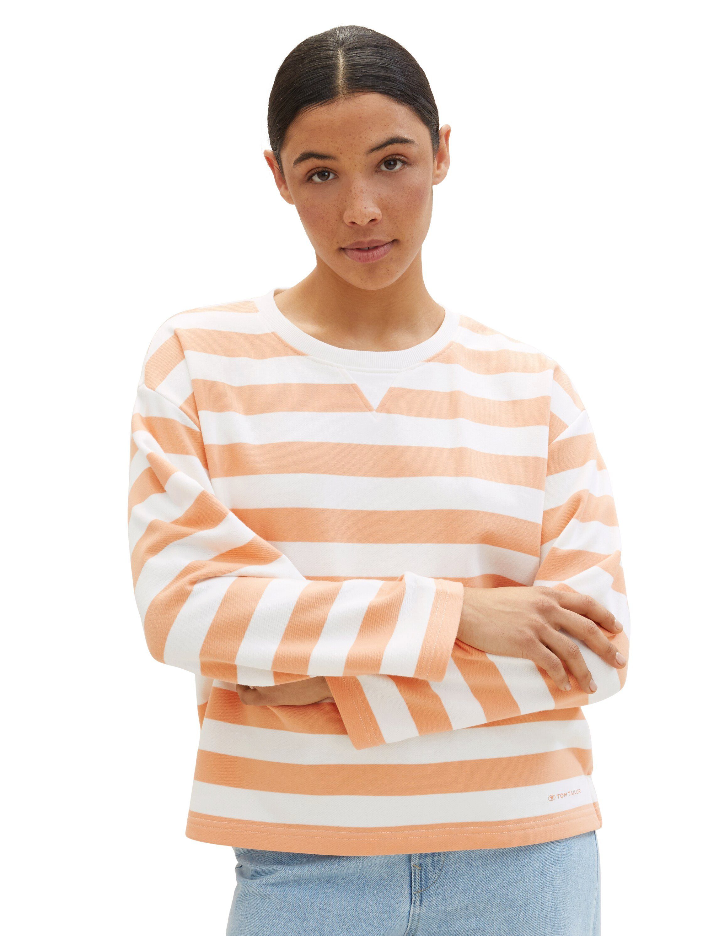 Tom Tailor Sweatshirt in streepoptiek