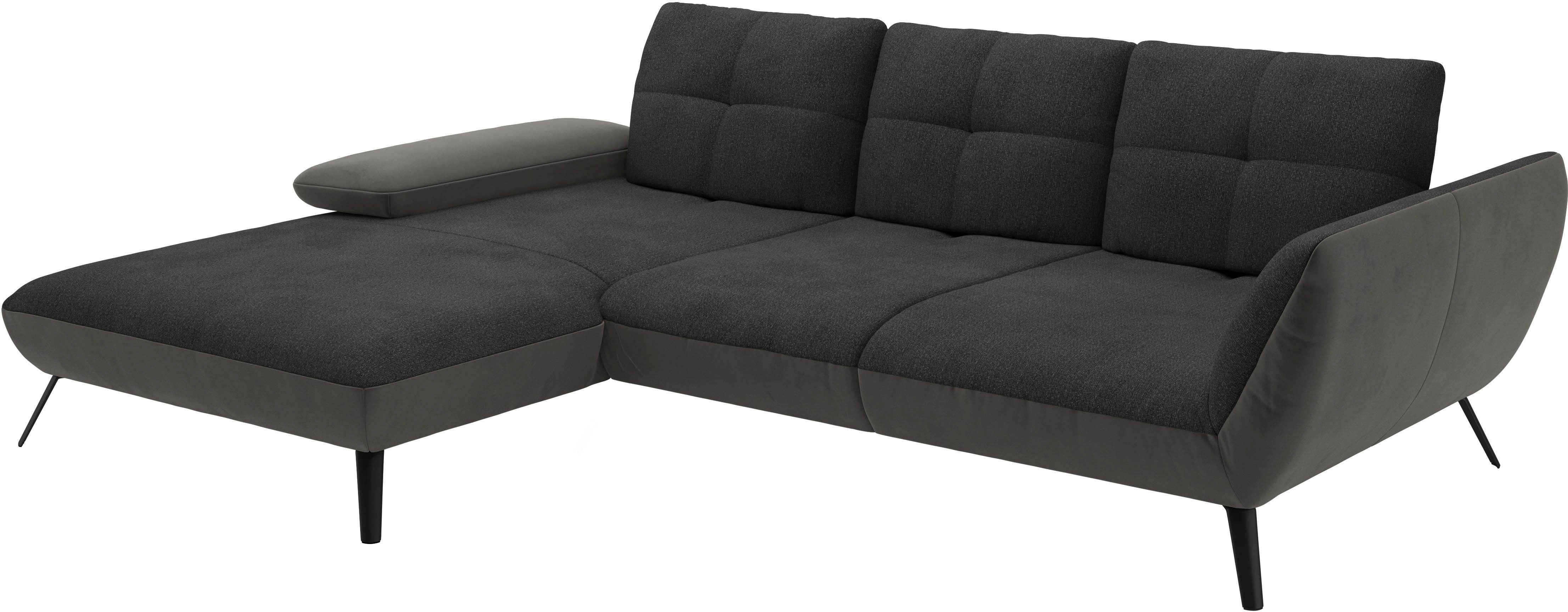 Places of Style Hoekbank Mikado L-vorm incl. zitdiepteverstelling en armleuningverstelling