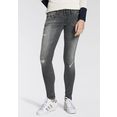 ltb skinny fit jeans julitaxsmu met extra-strakke pijpen, lage taillehoogte en stretchaandeel - exclusief grijs