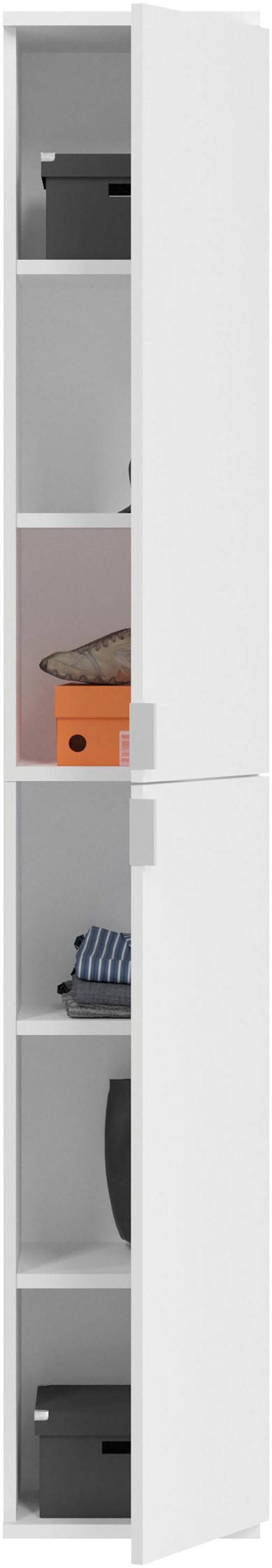 INOSIGN Halmeubelset Trondheim, Breedte 152 cm, 5-delig, bestaande uit: 2x garderobekast, 1 commode, 1 kledingstang, 1 legplank (set, 4-delig)
