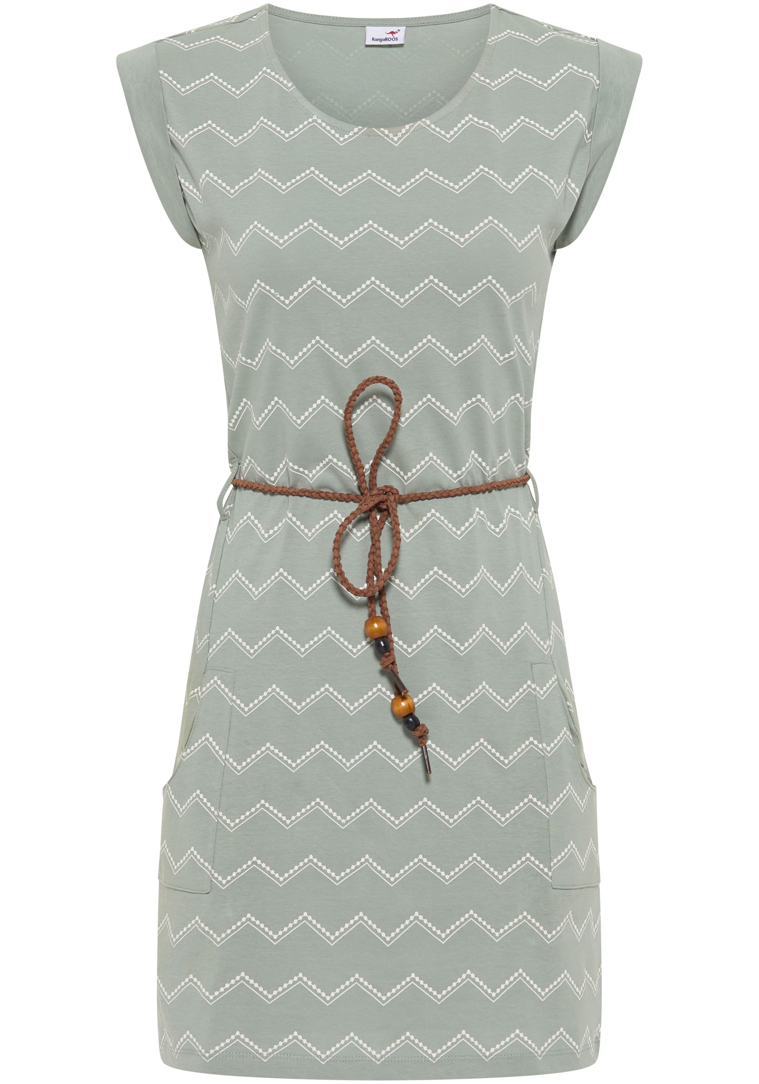 KangaROOS Jerseyjurk met all-over print (set, Met een afneembare riem)