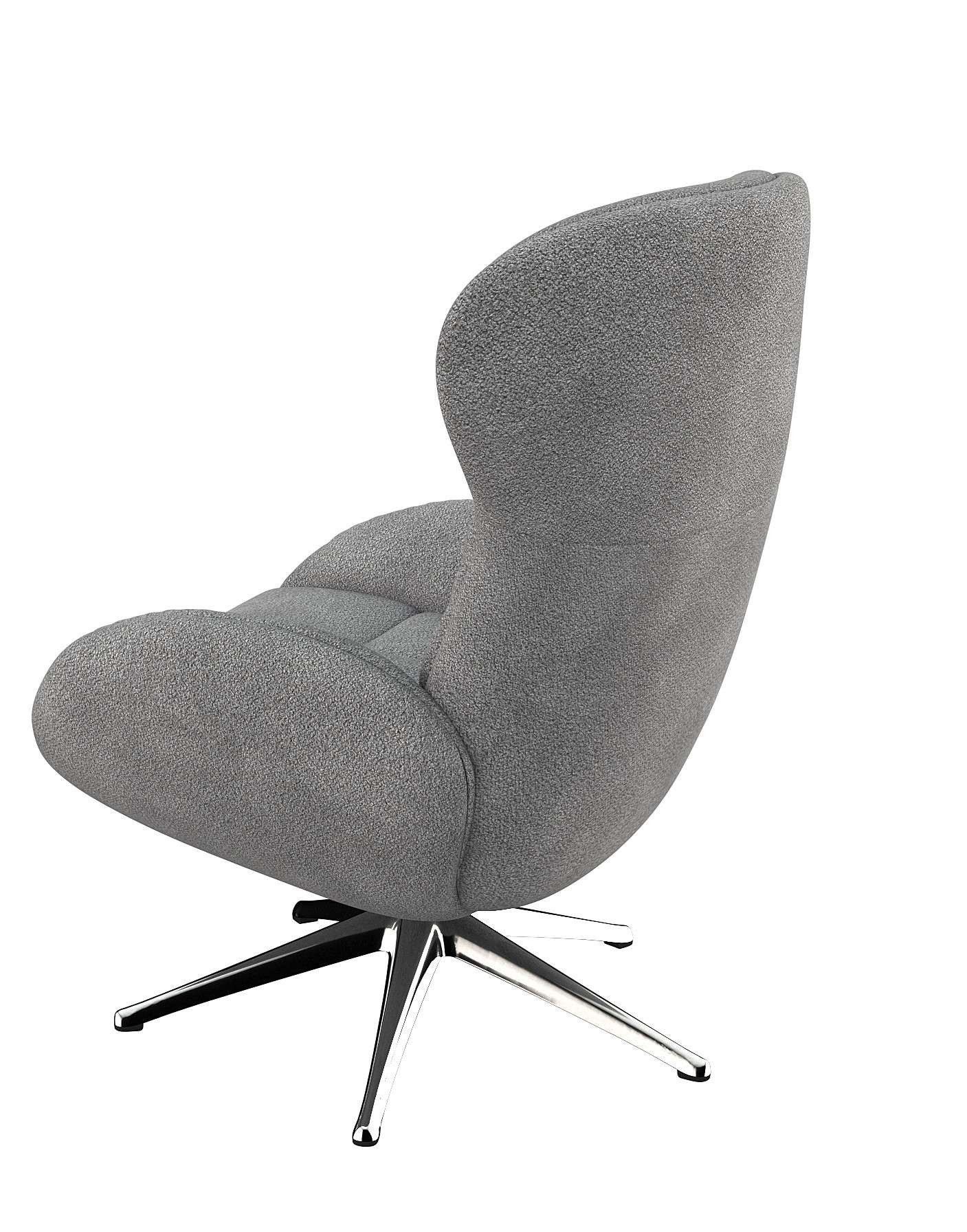FLEXLUX Relaxfauteuil Haze, uitstekend comfort, Alu voet, organisch design, ergonomisch
