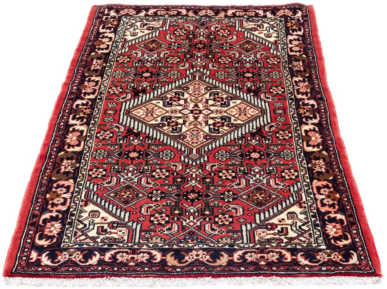 morgenland Wollen kleed Hosseinabad medaillon rosso 125 x 80 cm Handgeknoopt