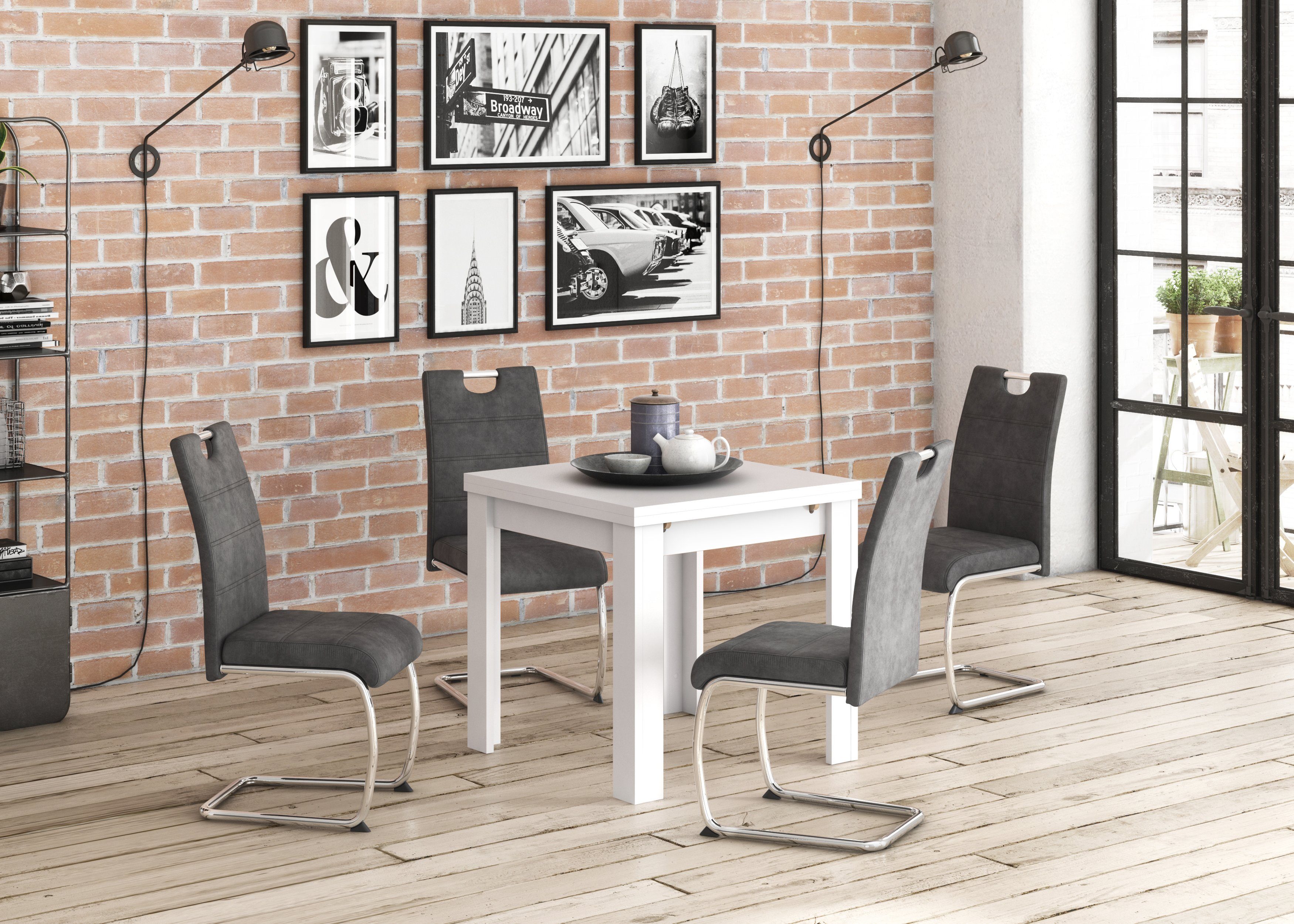 Mäusbacher Eettafel Monti BESTSELLER!, tafel, keukentafel, uittrekbare tafel uit te trekken tot 136 cm