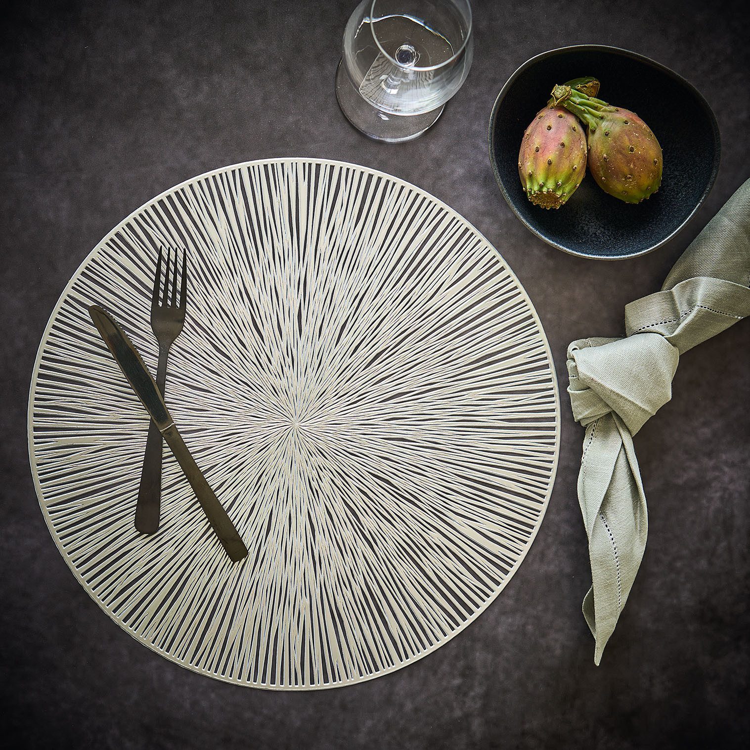 Zeller Present Set placemats feestelijke look (set)