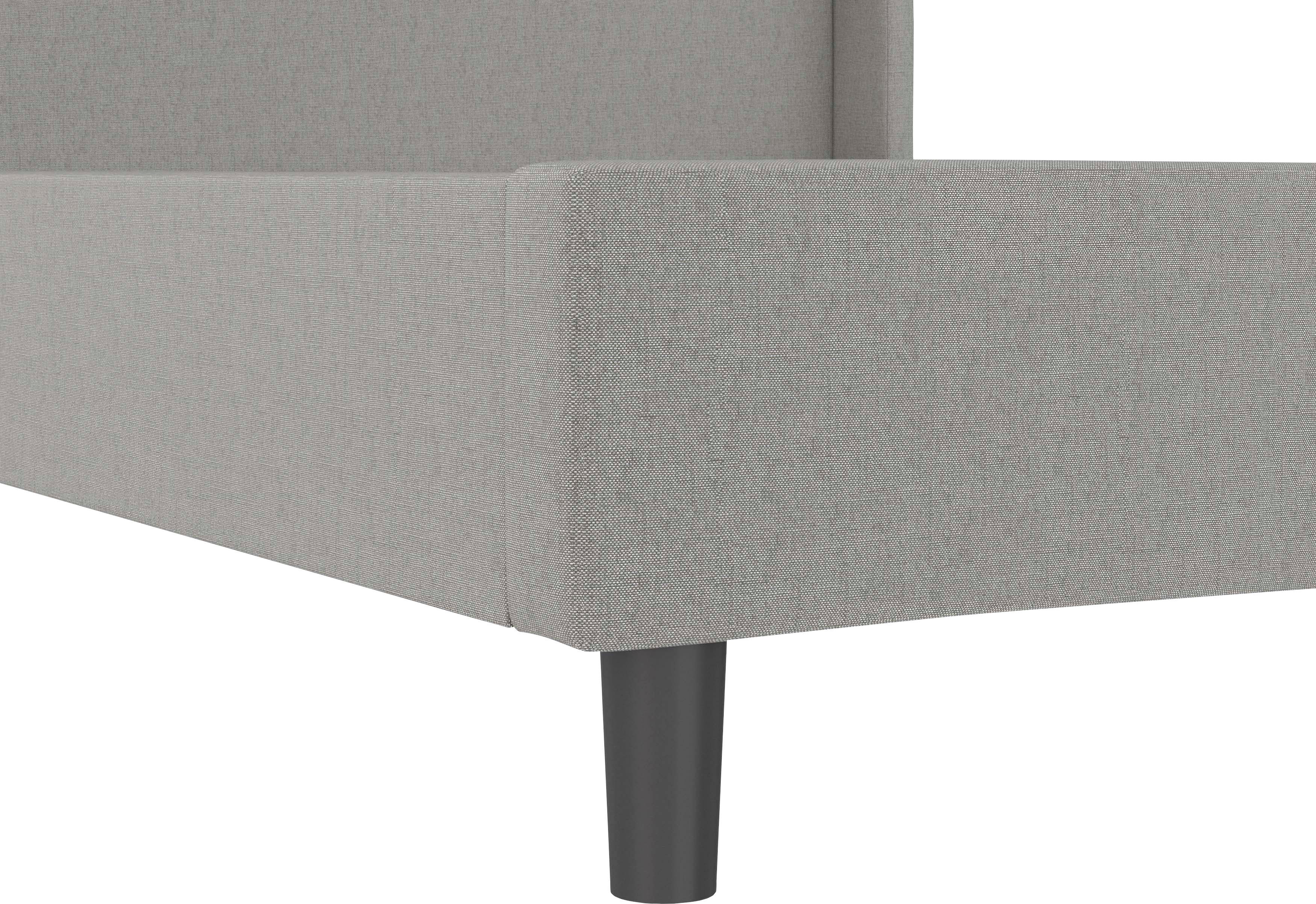 Home affaire Gestoffeerd bed Kempton met ruitencapitonnage, zacht verdikt, ligoppervlak 140x200 of 180x200 cm (1-delig)