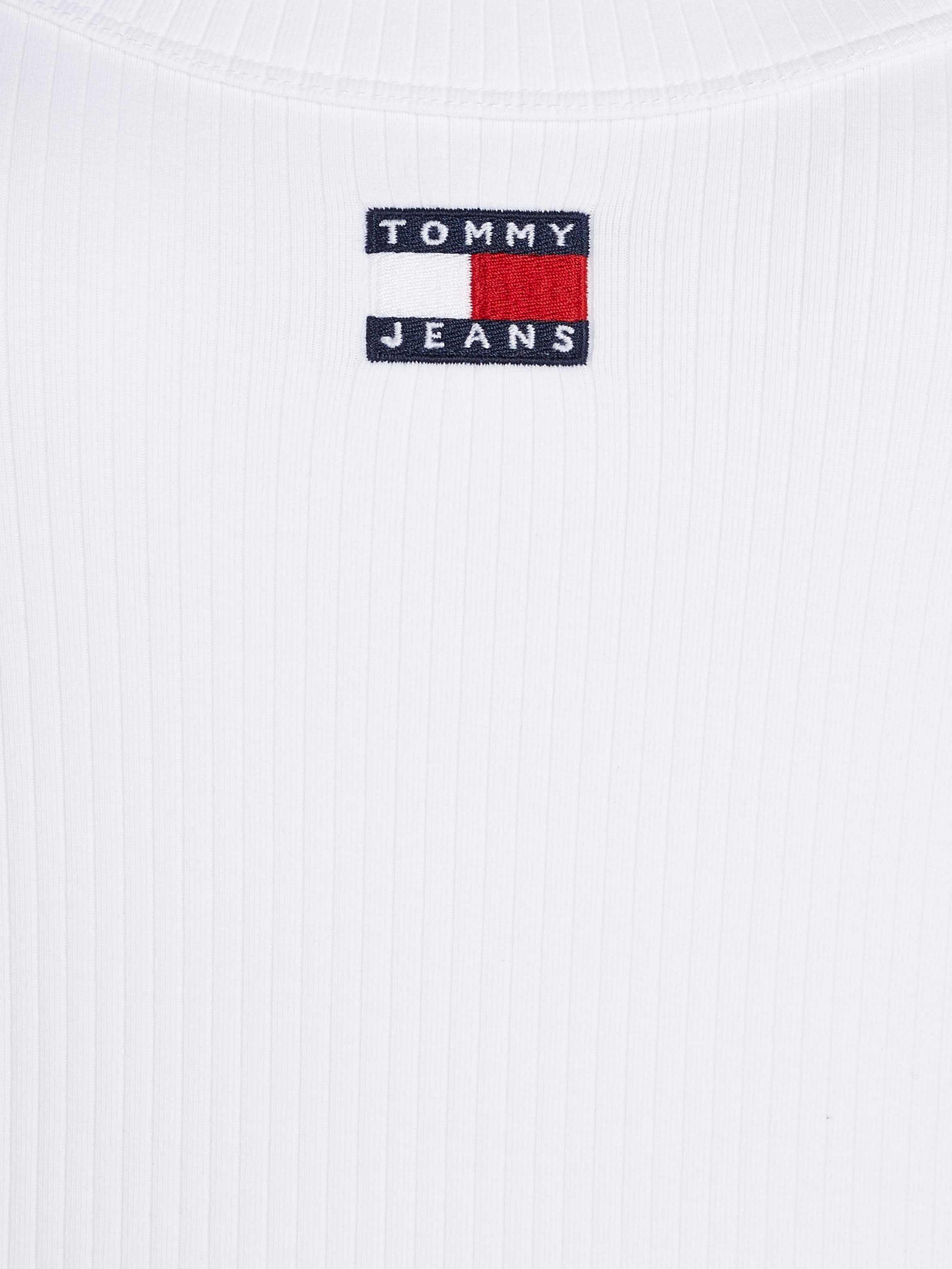TOMMY JEANS Shirt met lange mouwen TJW SLIM BADGE RIB TEE LS