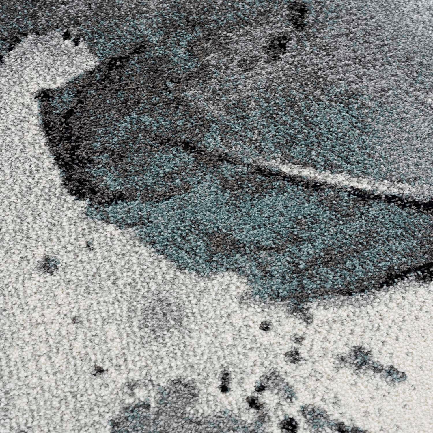 Carpet City Vloerkleed Savanna 9375 met veren, crème/ grijs