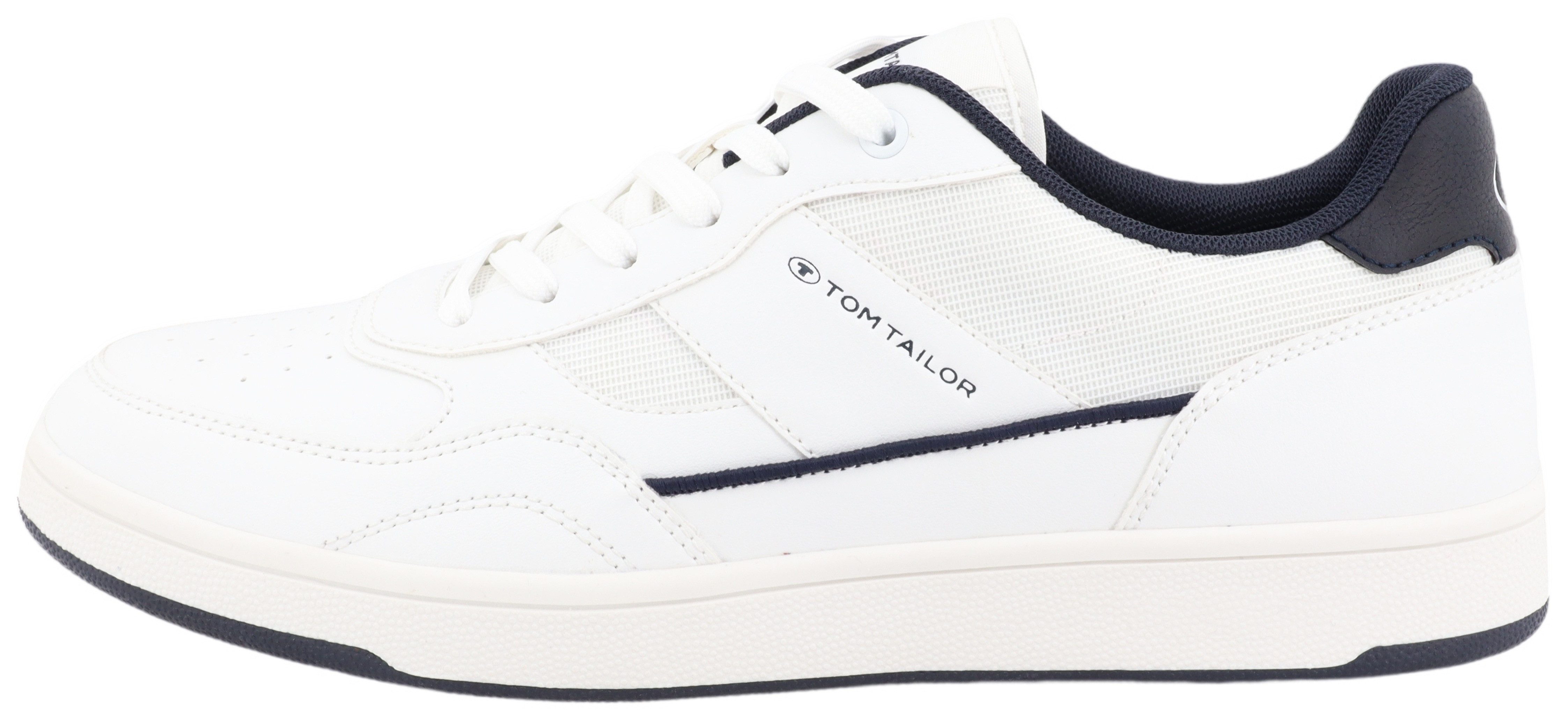 Tom Tailor Sneakers , vrijetijdsschoen, halfschoen, veterschoen met gepolsterde schacht